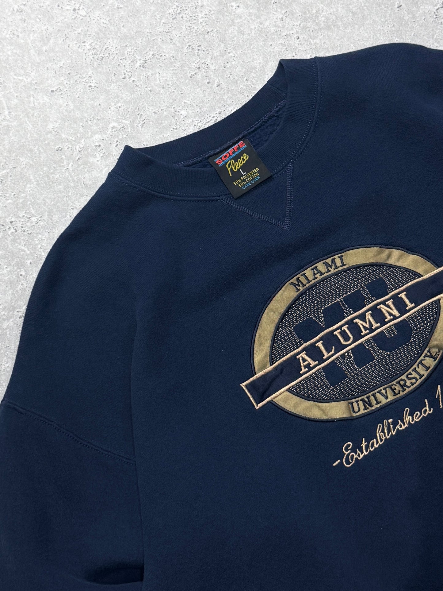 Vintage Miami University Alumni Embroidered Sweater (L)