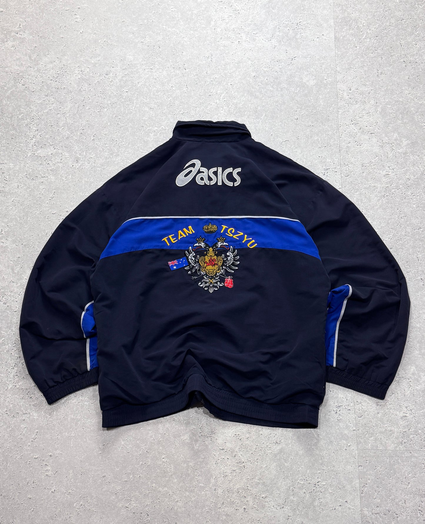 Vintage 90s Asics X Kosta Tszyu Boxing Windbreaker Jacket (XL)