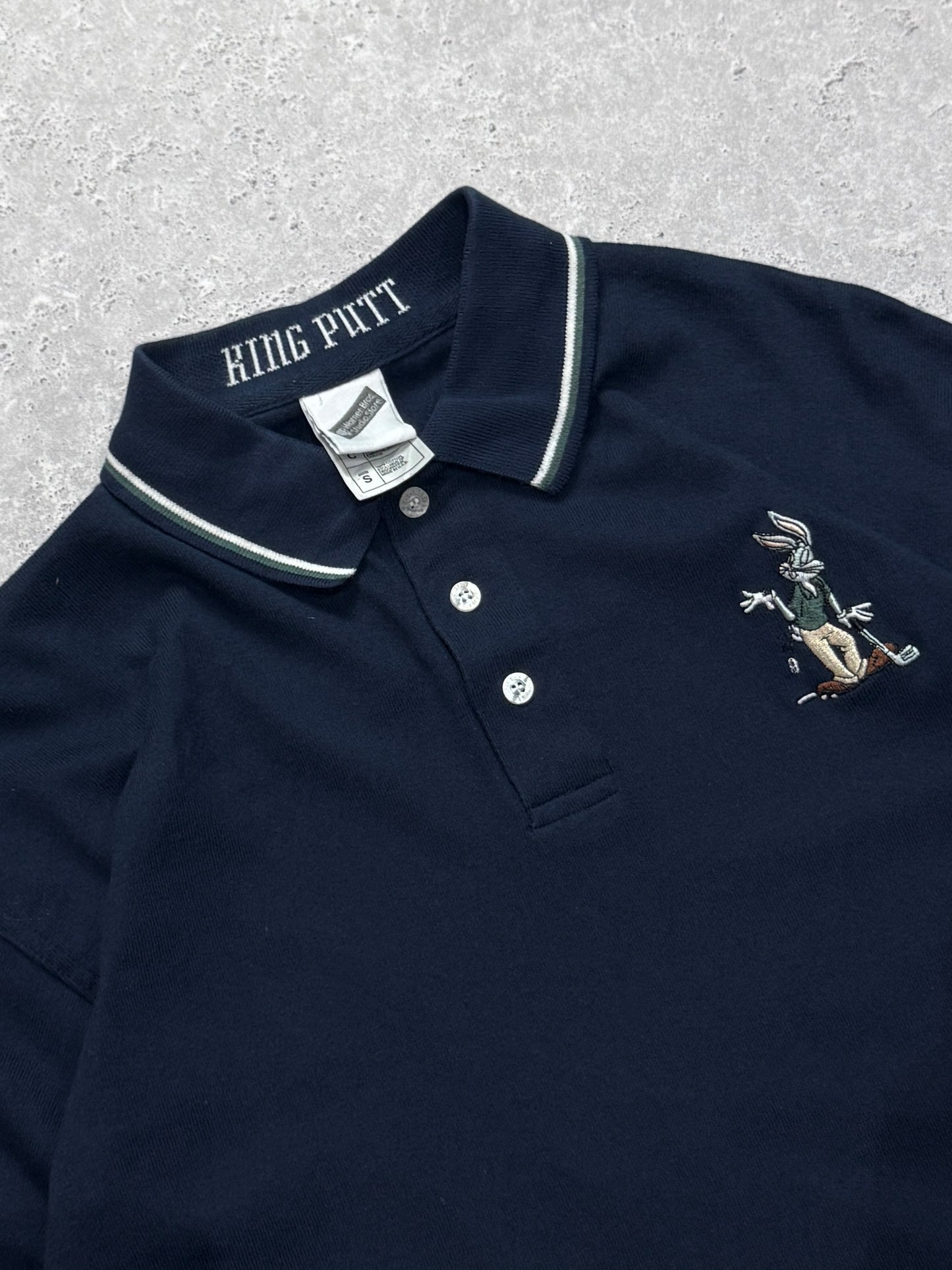 Vintage 90s King Putt Bugs Bunny Golf Polo Shirt (M)