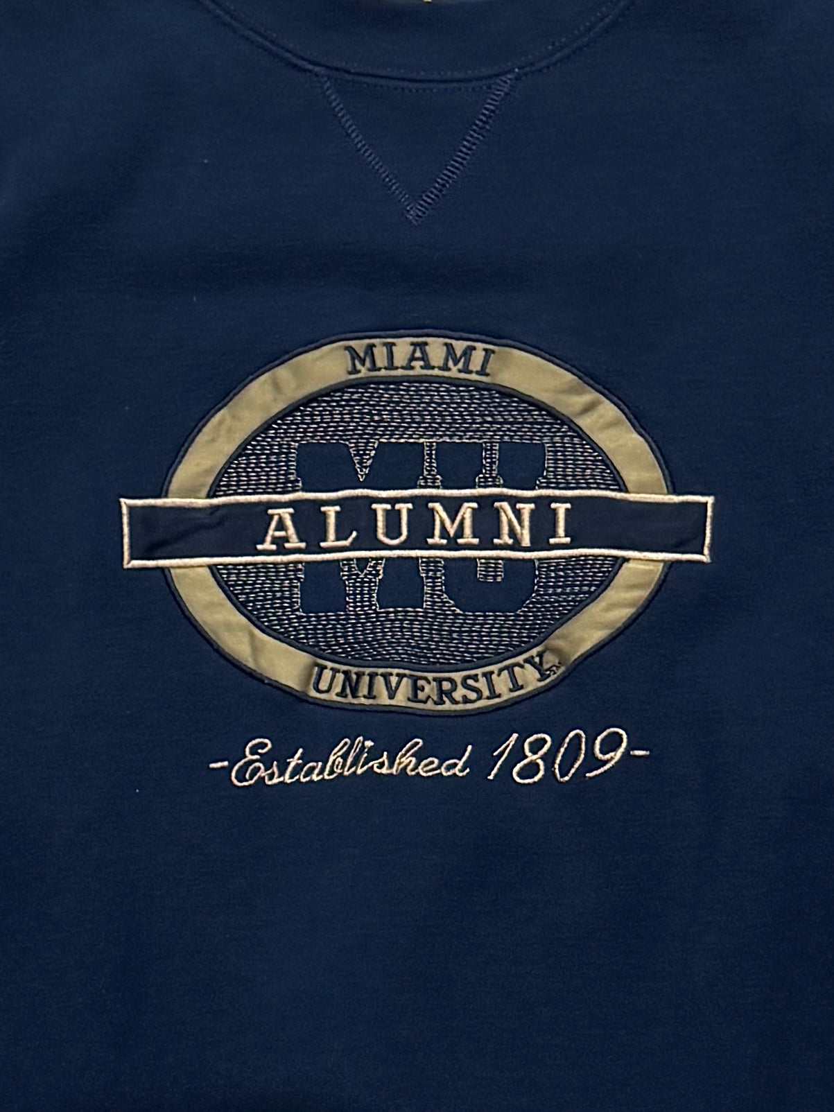 Vintage Miami University Alumni Embroidered Sweater (L)