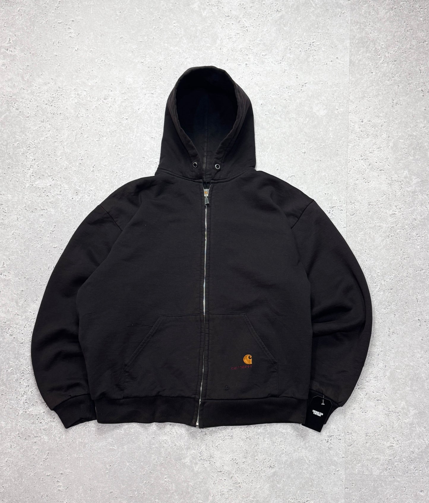 Vintage Carhartt Heavy Workwear Zip Up Hoodie (L)