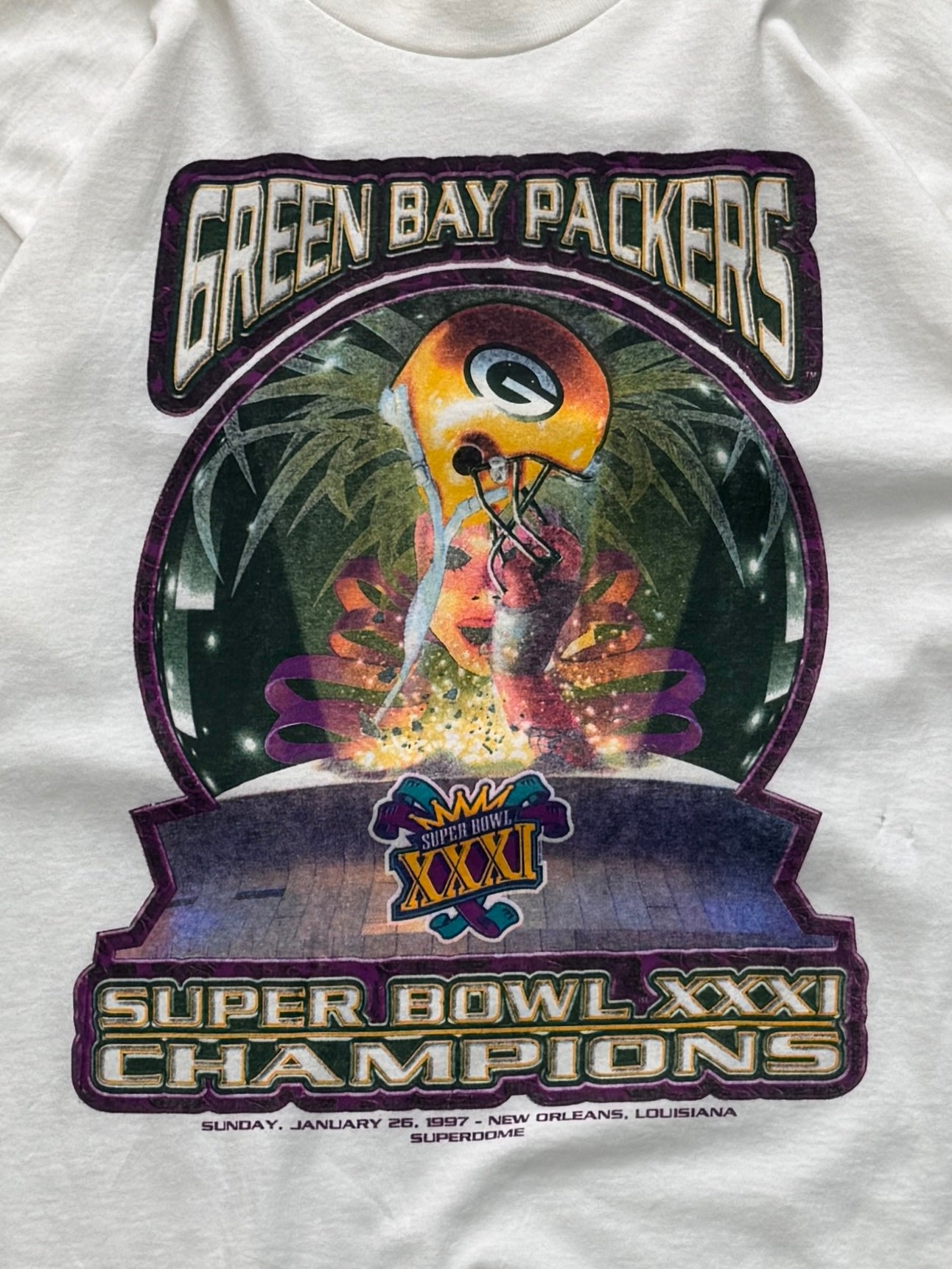 Vintage 1997 Greenbay Packers NFL Superbowl Tee (XL)
