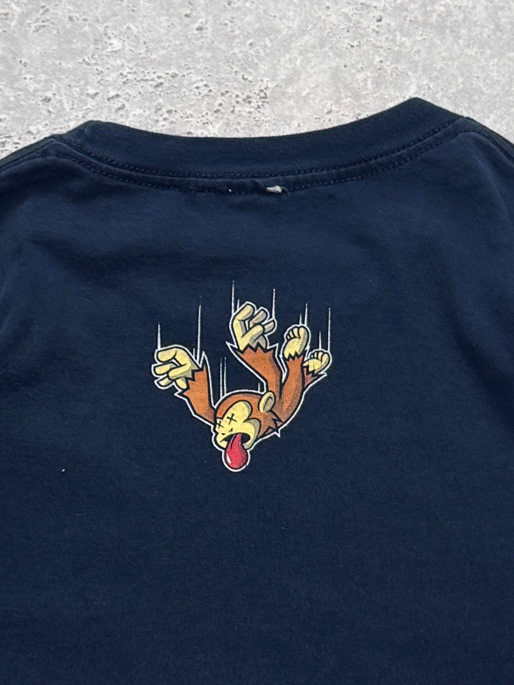 Vintage 2000s Monkey Humor Graphic Tee (L)