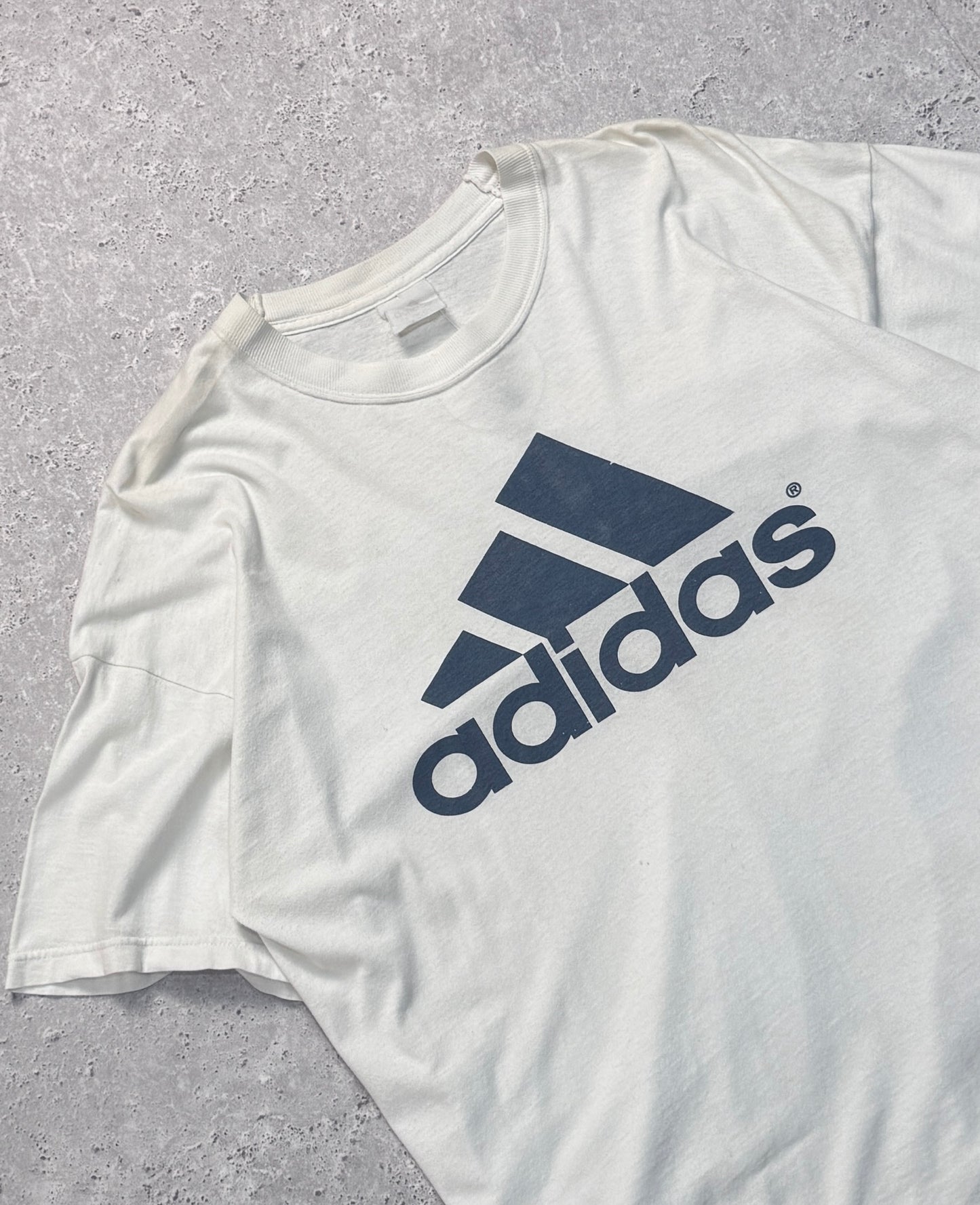 Vintage 90s Adidas Logo Tee (L)