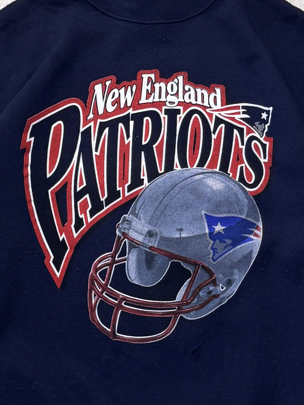 Vintage New England Patriots Helmet Sweater (M)
