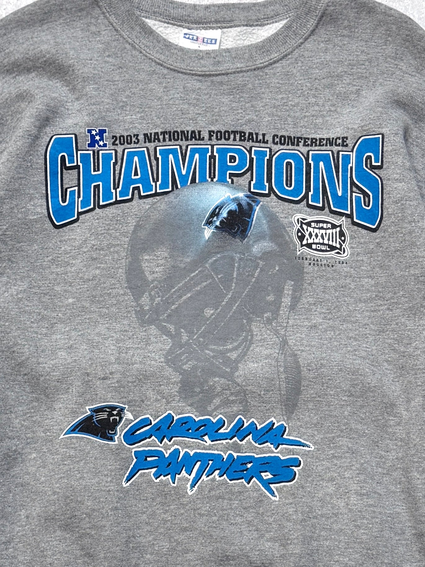 Vintage 2003 Carolina Panthers NFL Superbowl Sweater (L)