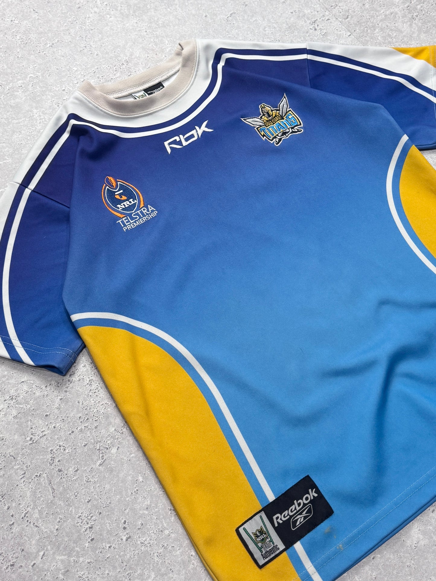 Vintage 2007 Reebok X Gold Coast Titans NRL Jersey (M)