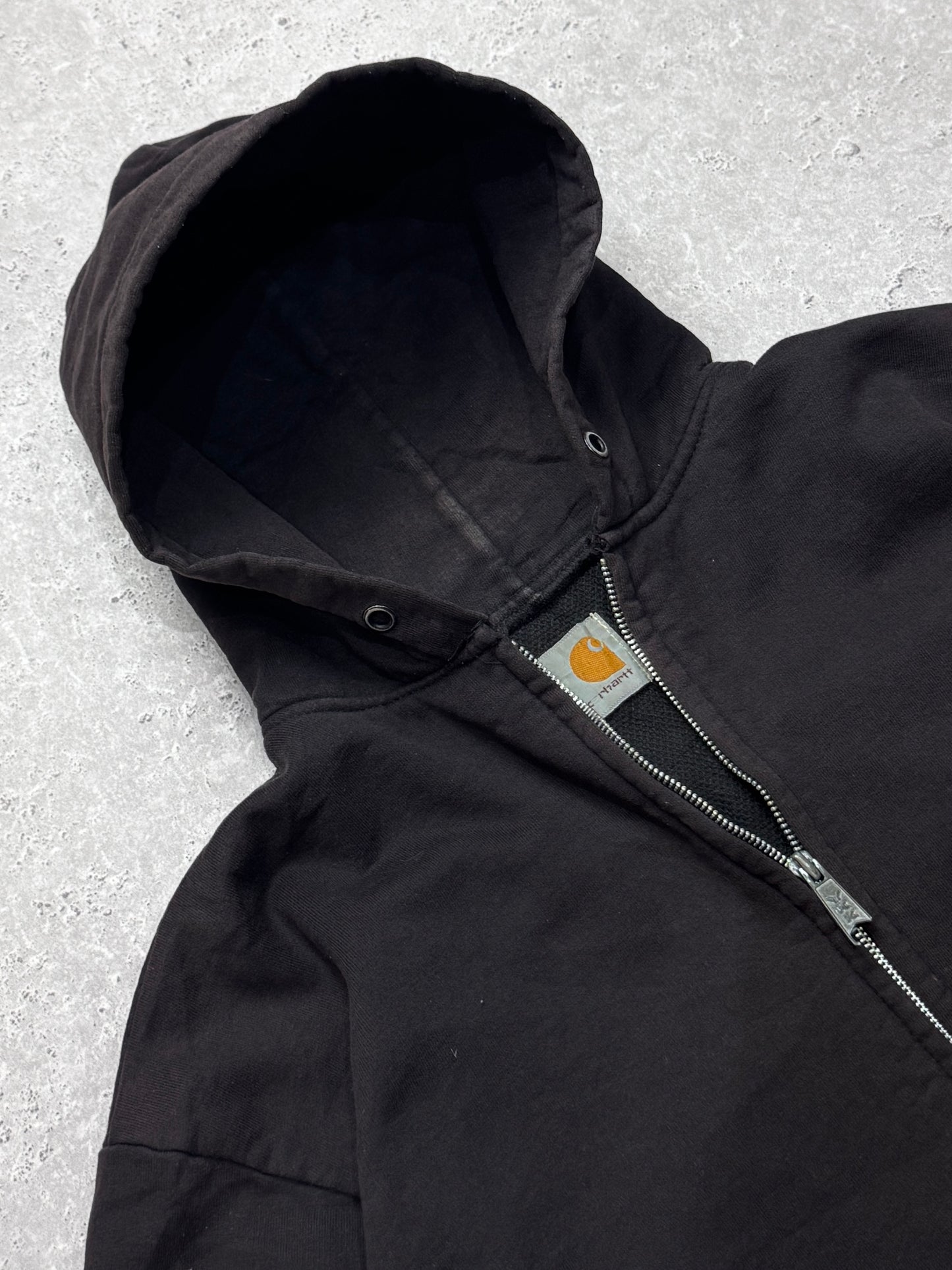 Vintage Carhartt Heavy Workwear Zip Up Hoodie (L)