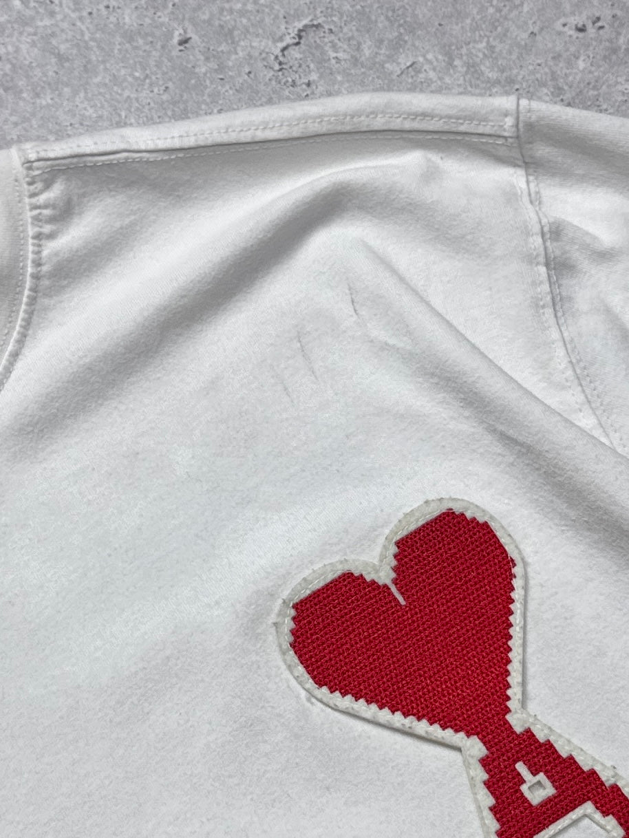 Designer AMI Paris Branded Heart Tee (L)
