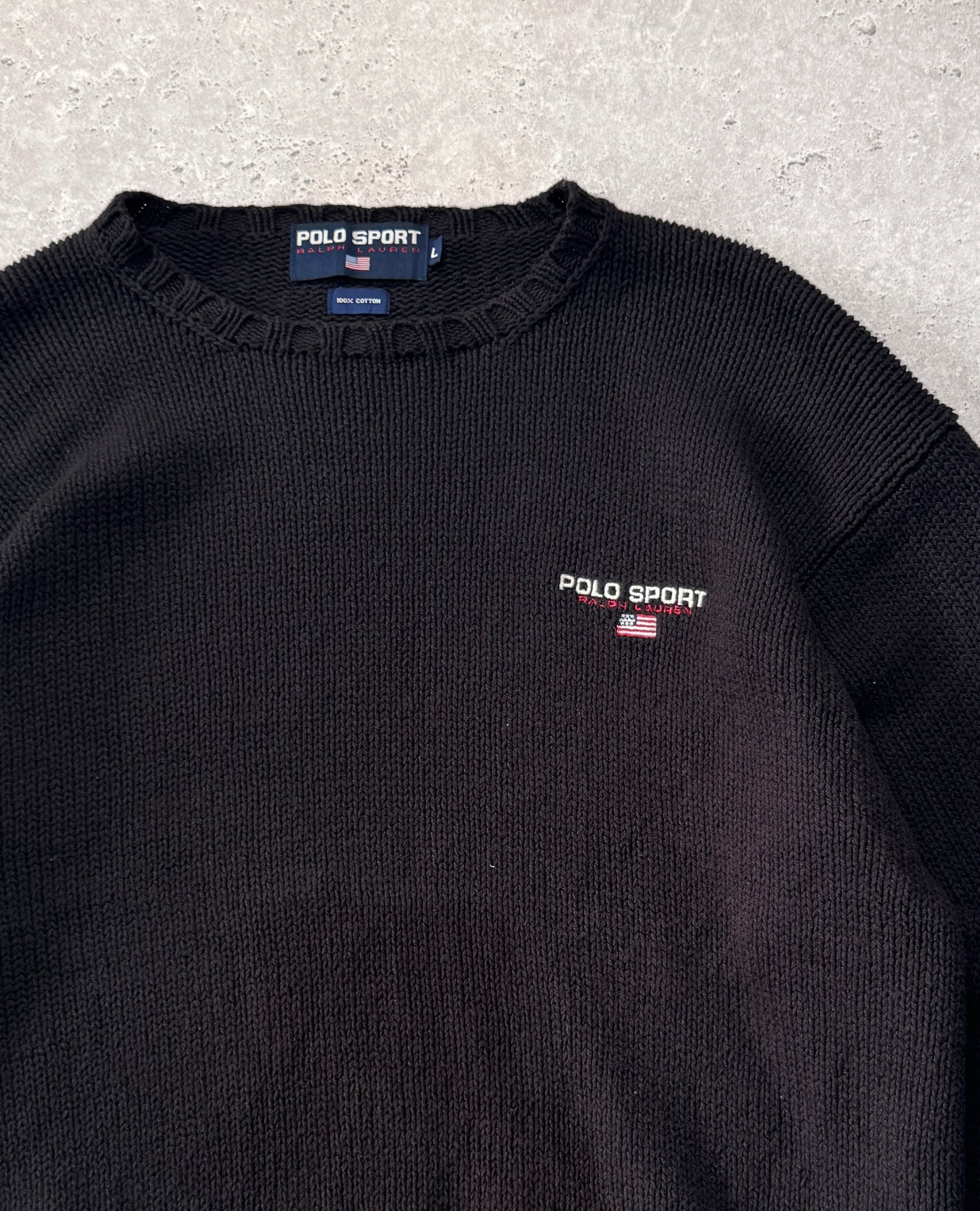 Vintage Polo Sport Ralph Lauren Knitted Sweater (XL)