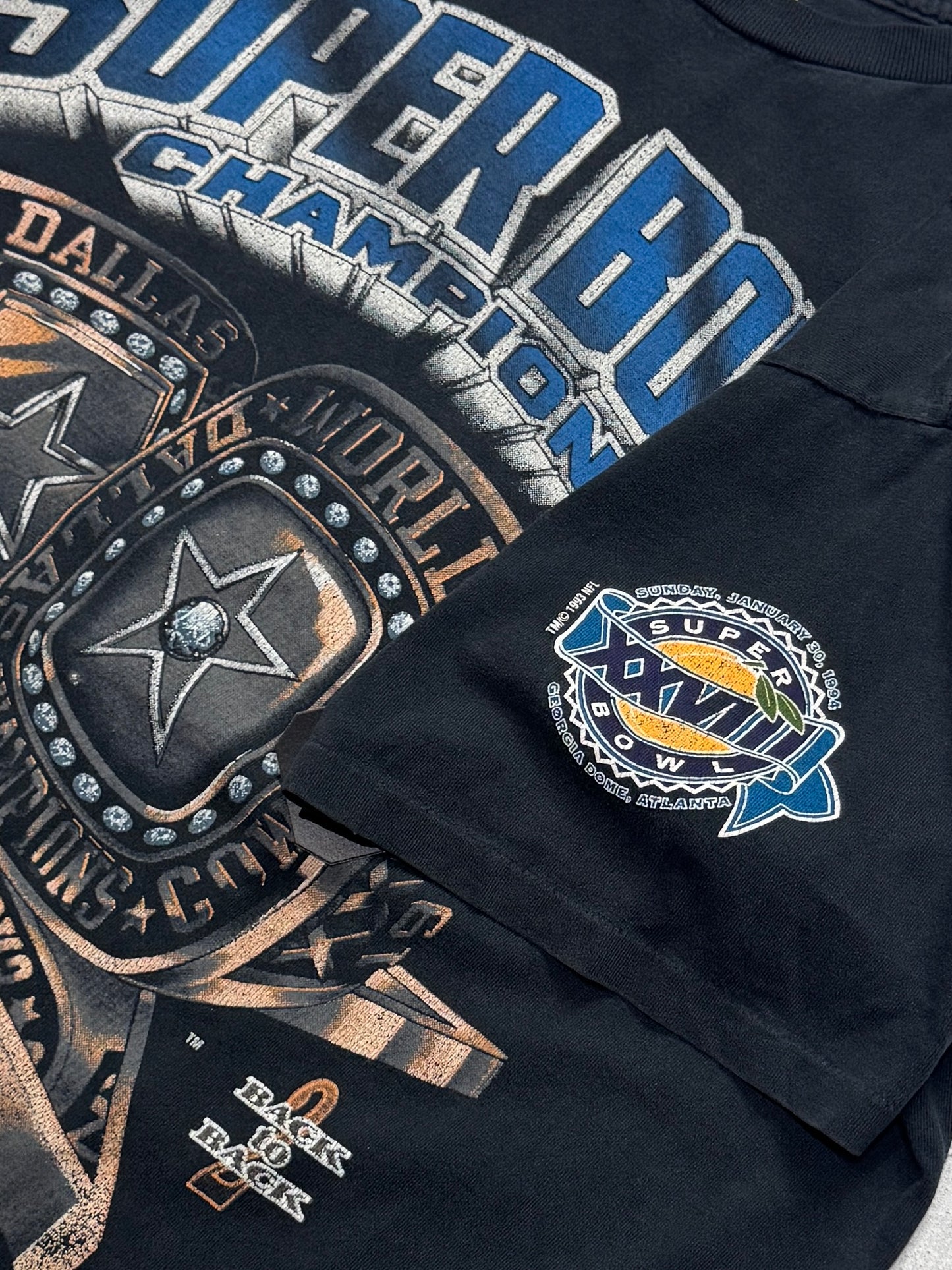 Vintage 1994 Dallas Cowboys NFL Superbowl Rings Tee (XL)
