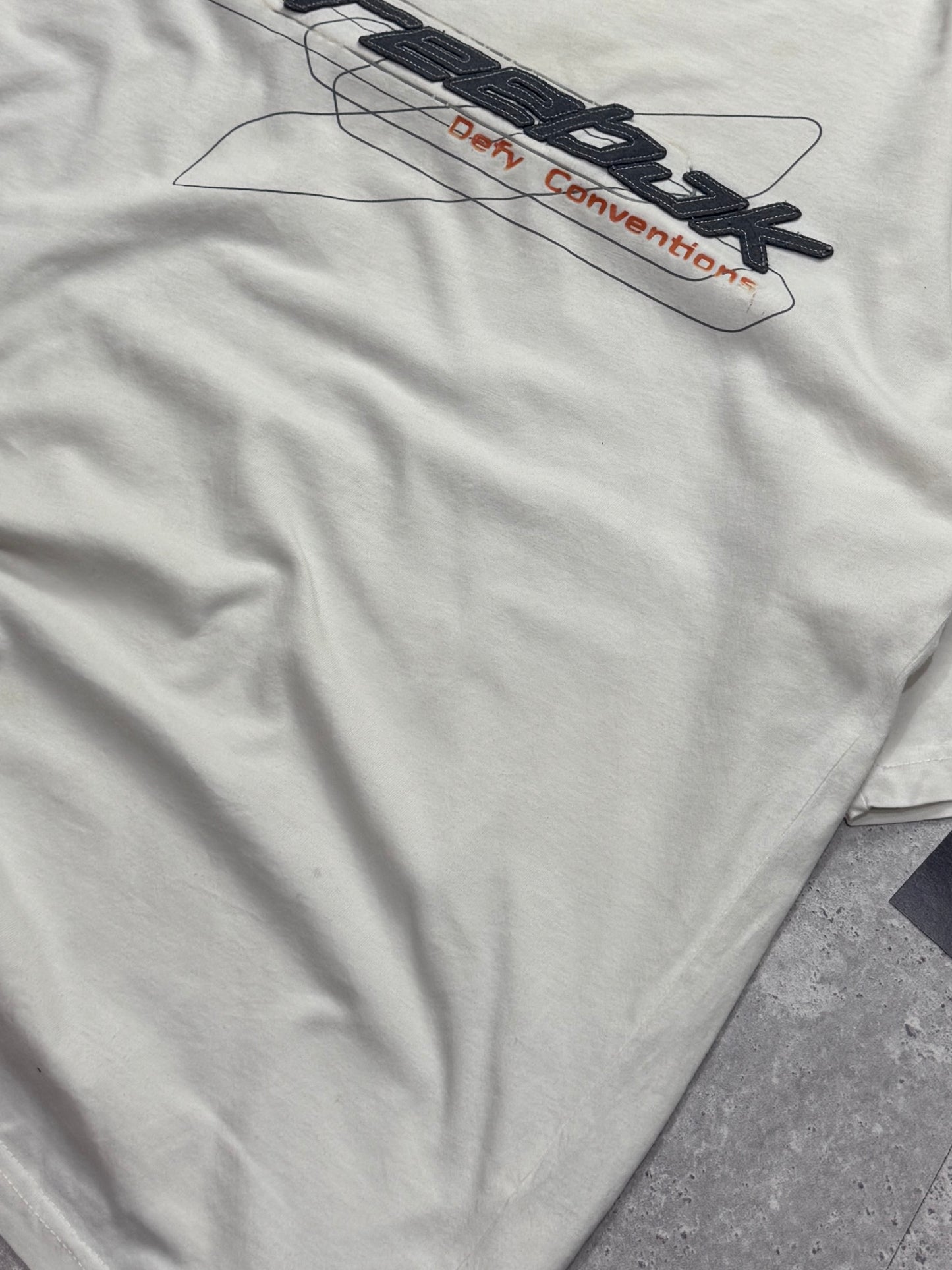 Vintage Y2K Reebok Logo Tee (L)