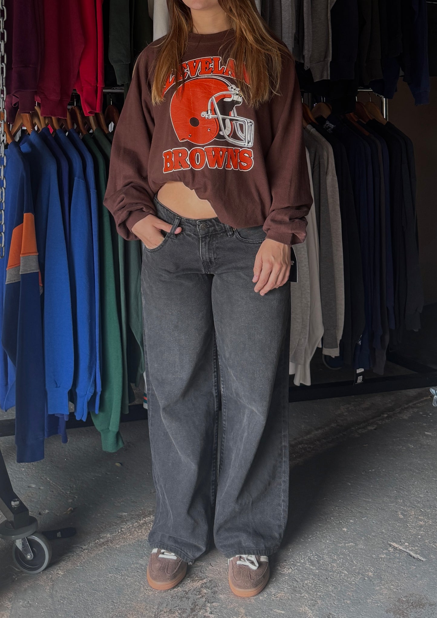 Vintage 80s Cleveland Browns NFL Sweater (L)
