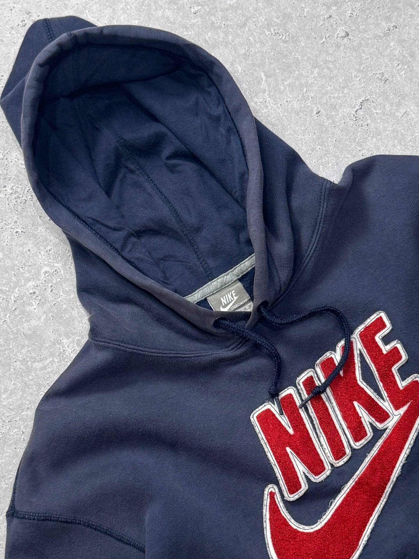 Vintage 2000s Nike Spellout Embroidered Hoodie (L)