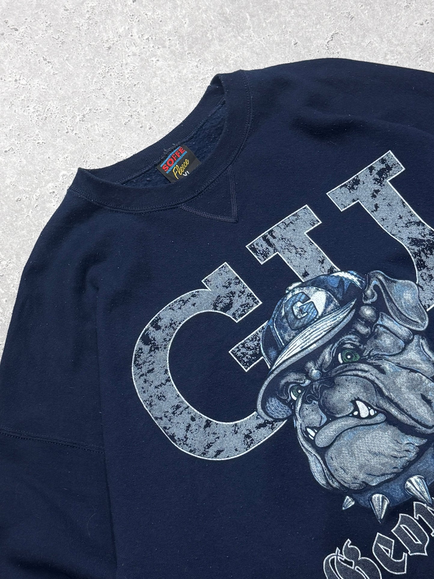 Vintage Georgetown Hoyas University Mascot Sweater (XL)