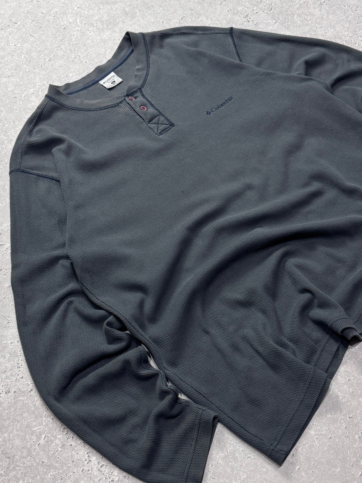 Vintage Columbia Waffle Long Sleeve Tee (2XL)