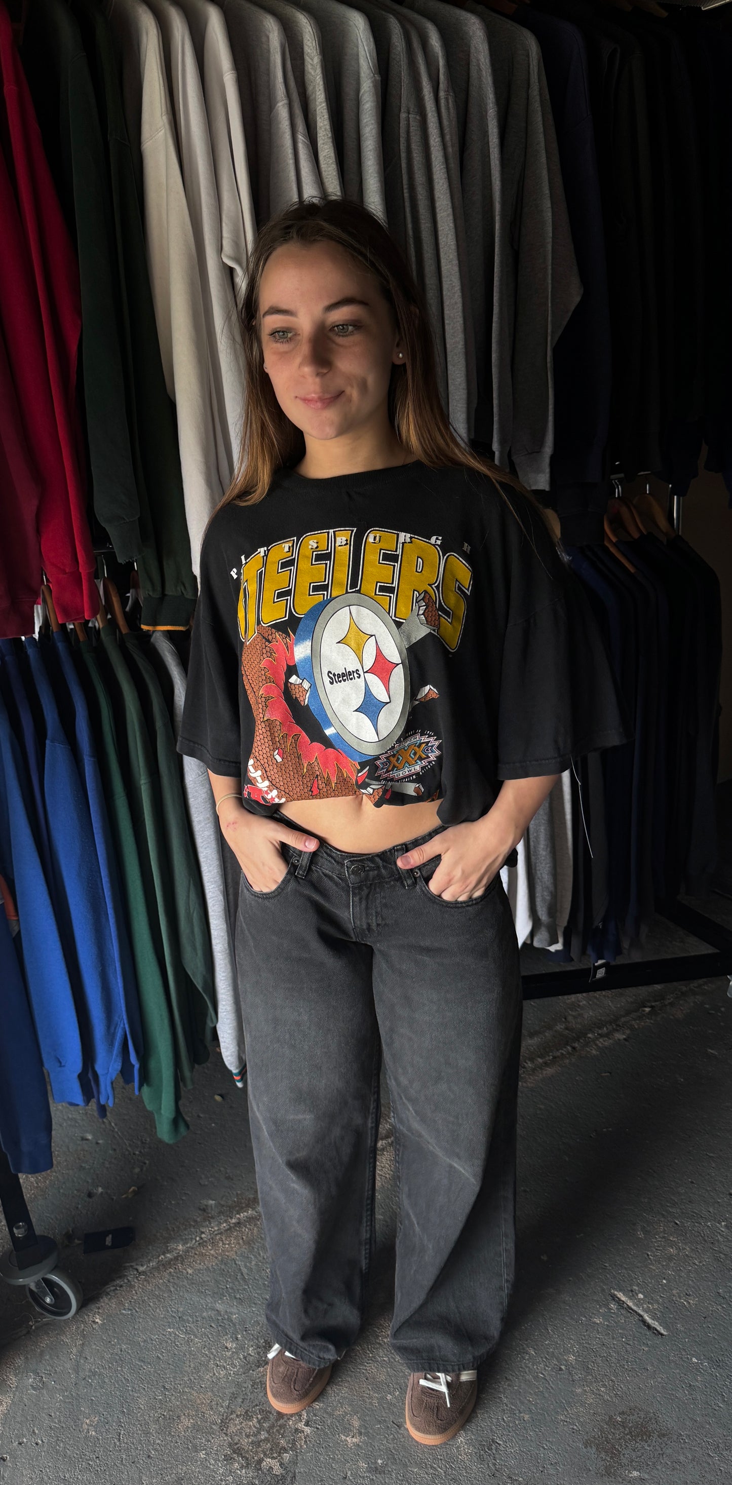 Vintage 1995 Pittsburgh Steelers Superbowl Tee (L)