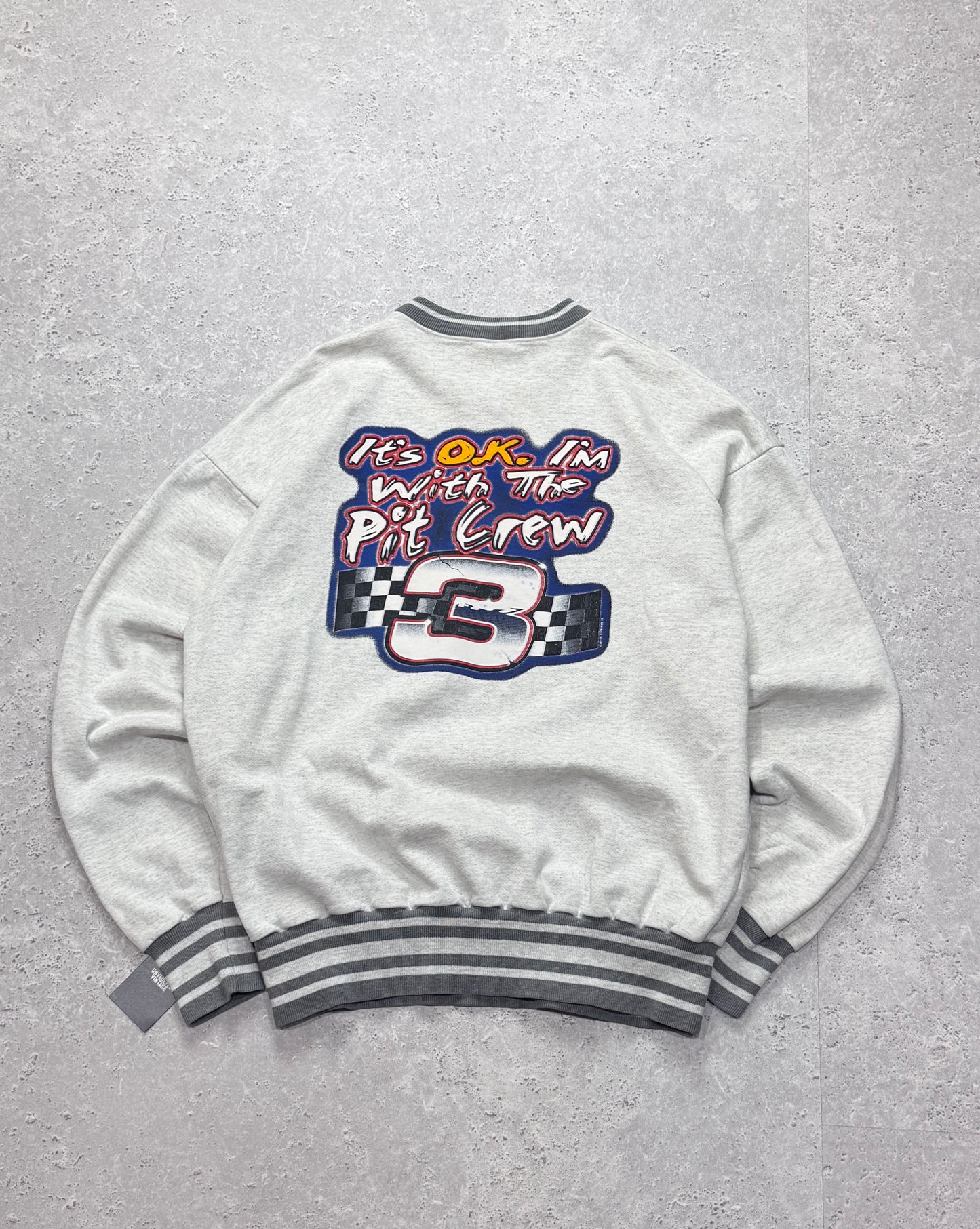 Vintage 90s Racing Pit Crew Sweater (XL)