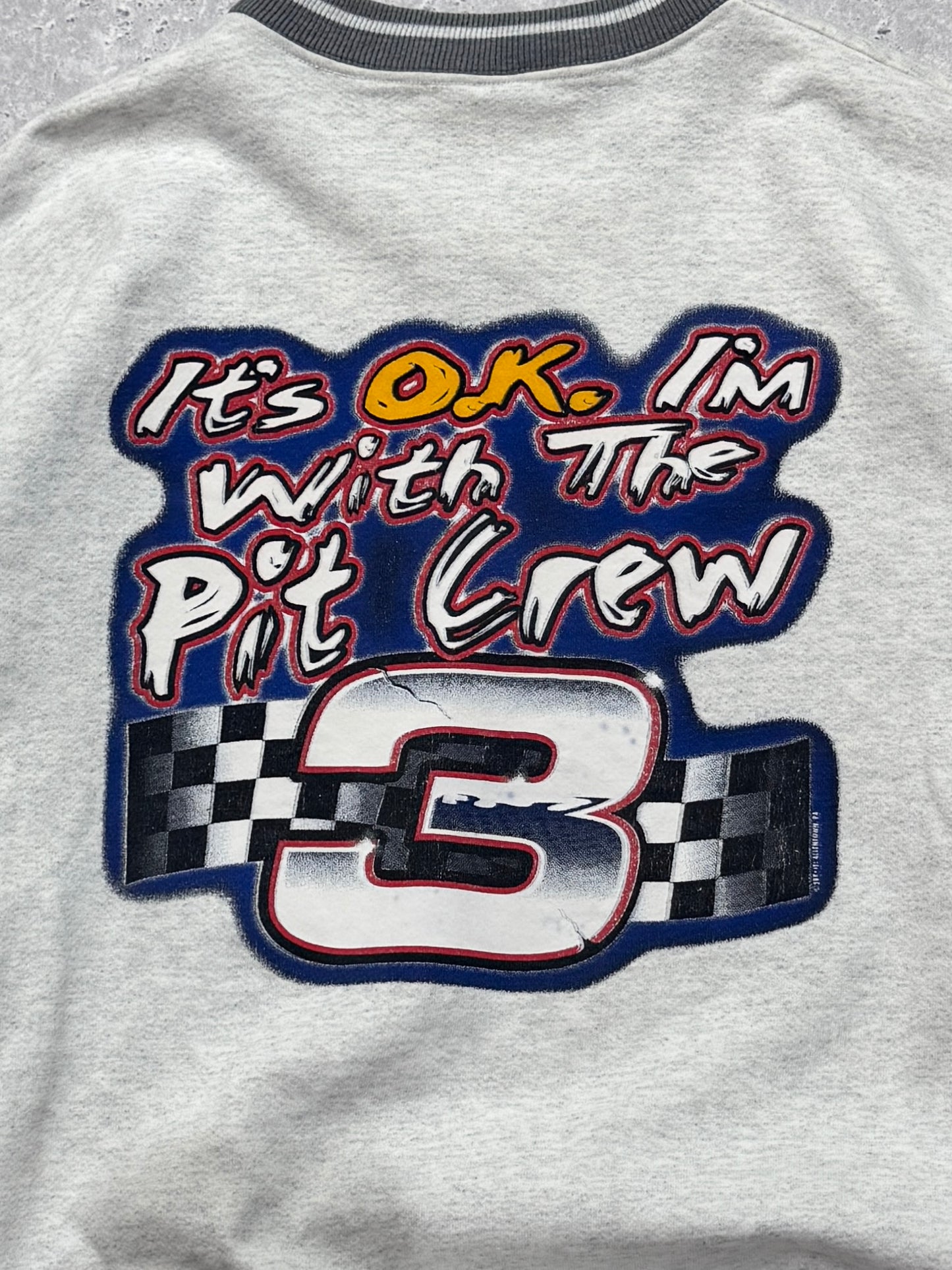Vintage 90s Racing Pit Crew Sweater (XL)