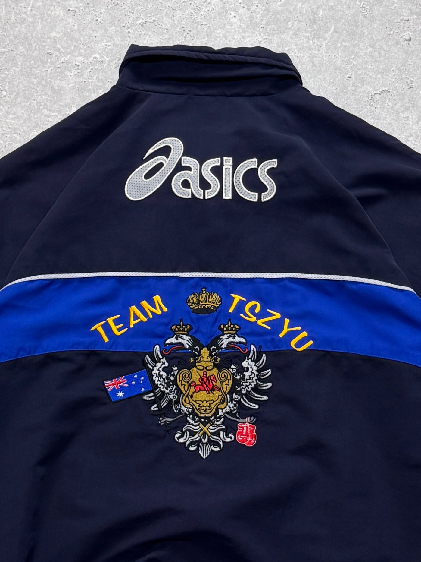 Vintage 90s Asics X Kosta Tszyu Boxing Windbreaker Jacket (XL)