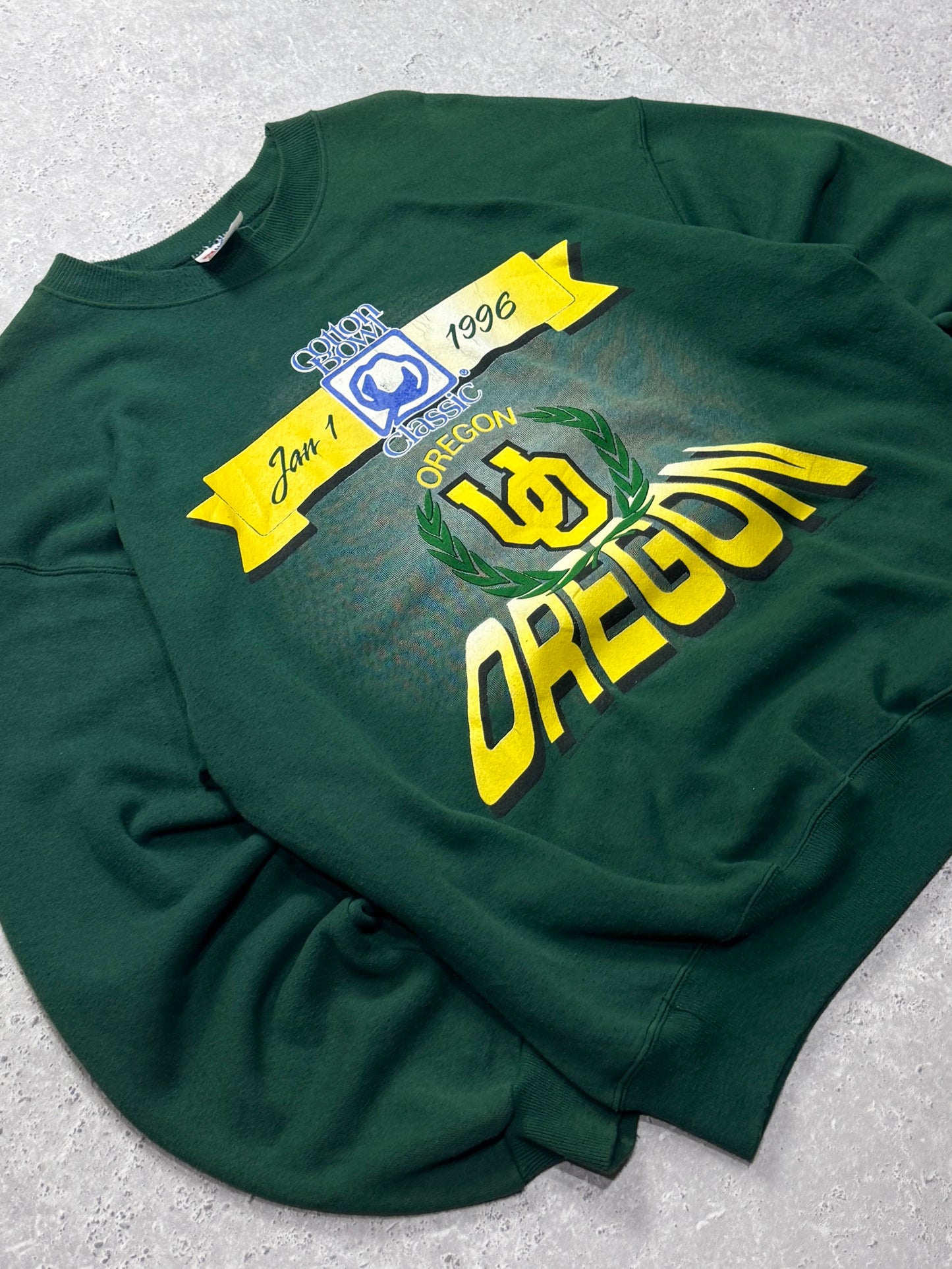 Vintage 90s Oregon Cottonbowl College Sweater (XL)