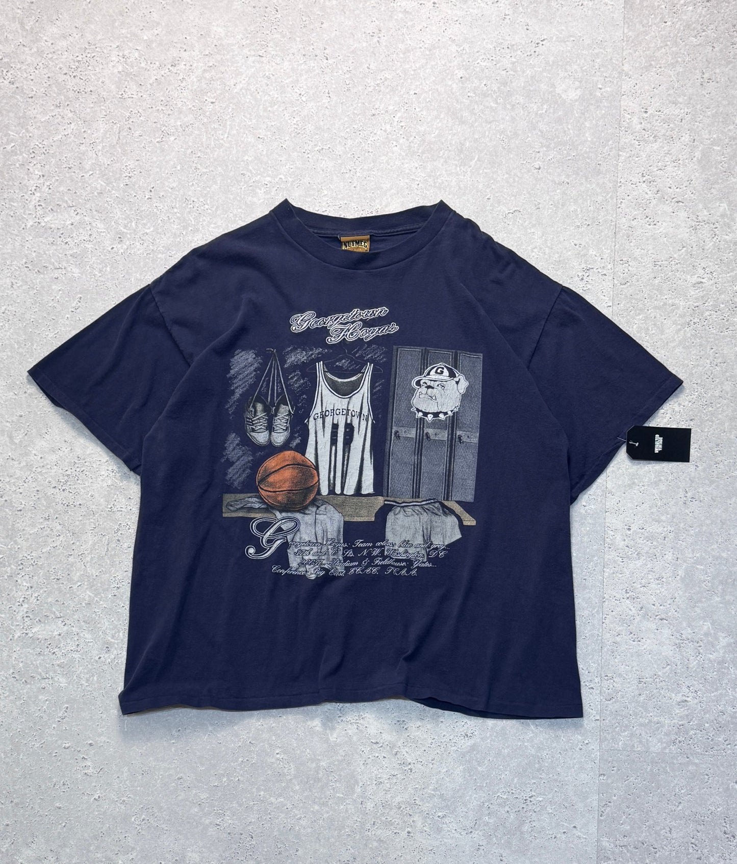 Vintage 90s Georgetown Hoyas College Basketball Tee (XL)