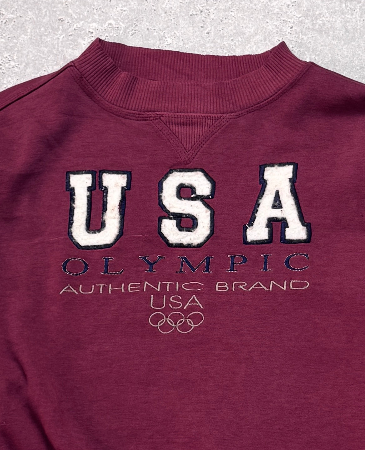 Vintage USA Olympics Embroidered Sweater (2XL)