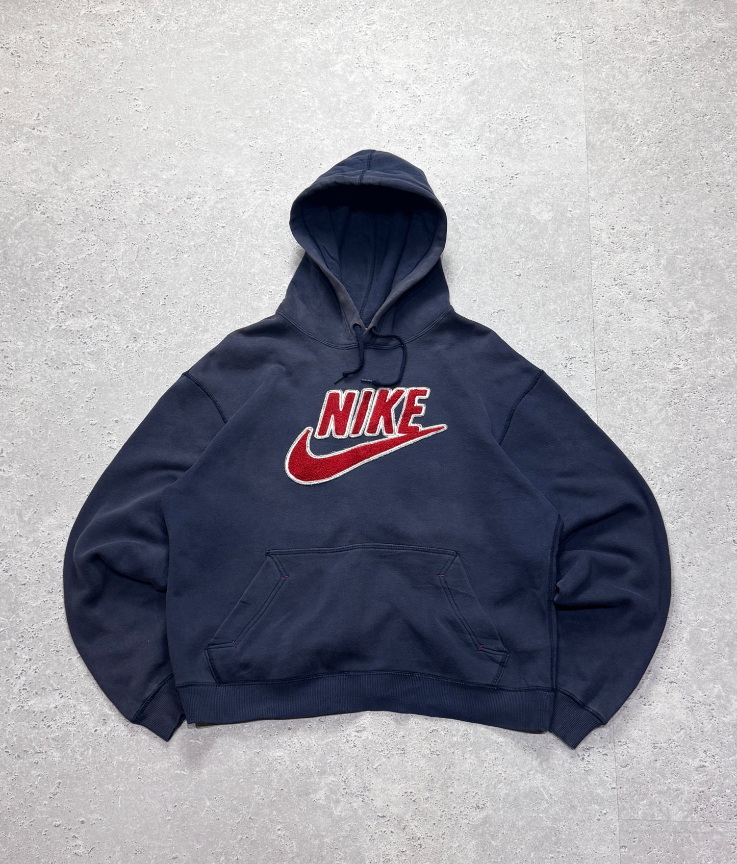 Vintage 2000s Nike Spellout Embroidered Hoodie (L)