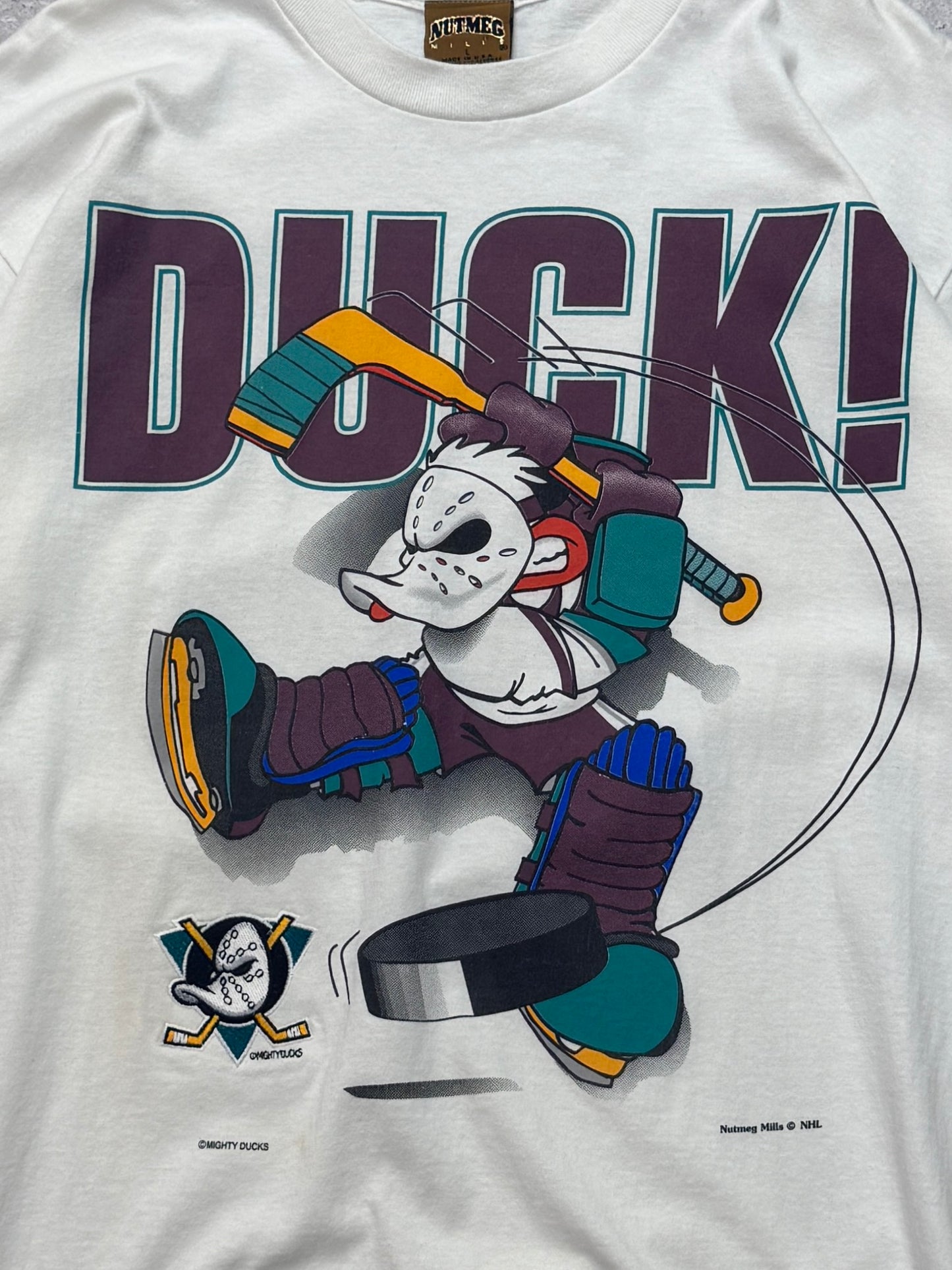 Vintage 90s Anaheim Mighty Ducks NHL "Duck" Tee (XL)
