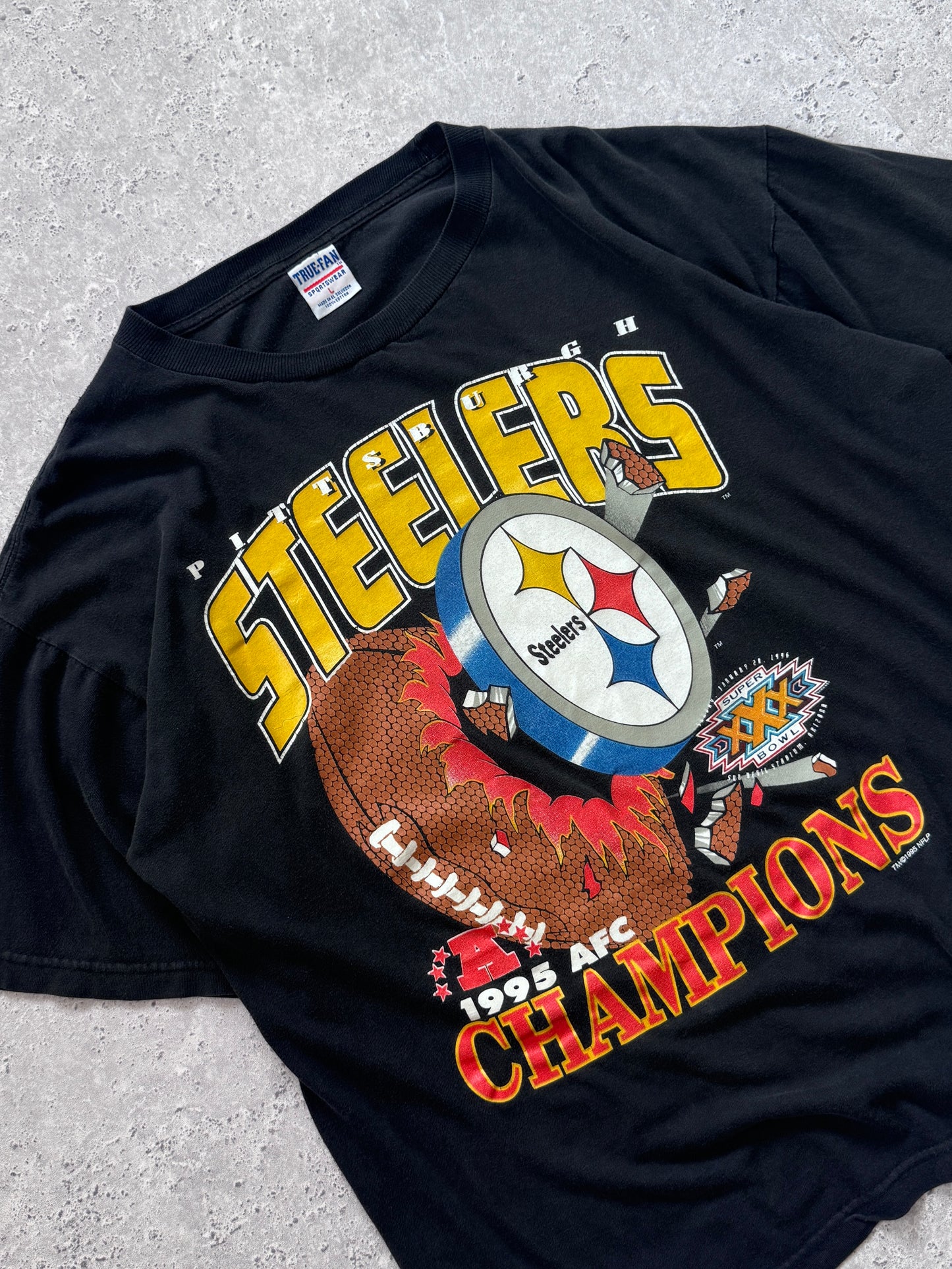 Vintage 1995 Pittsburgh Steelers Superbowl Tee (L)