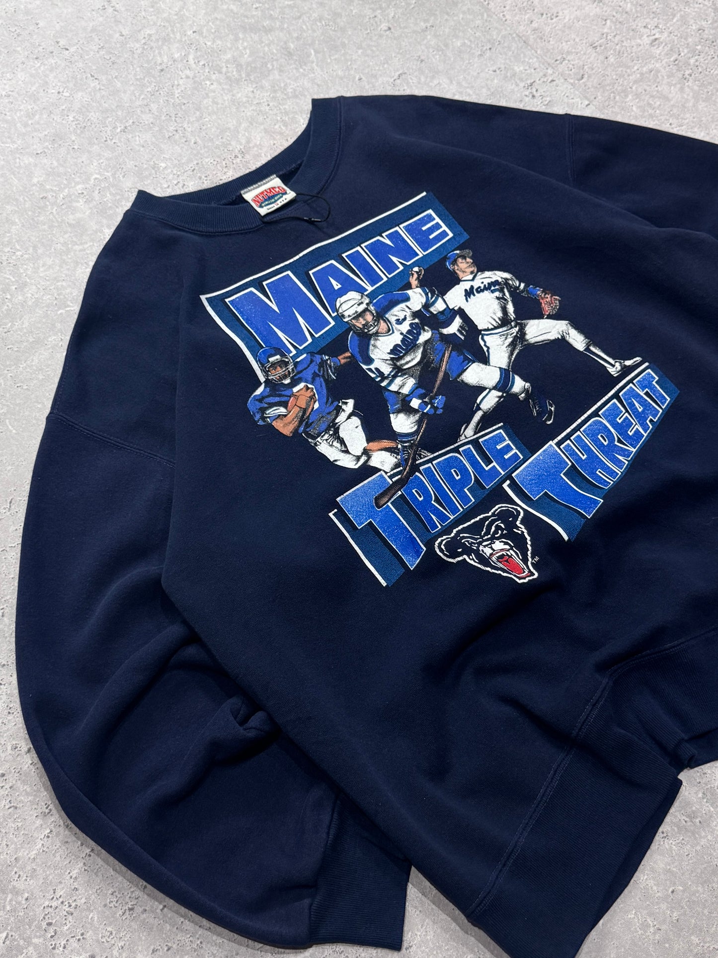 Vintage 90s Maine College Sporting Sweater (XL)