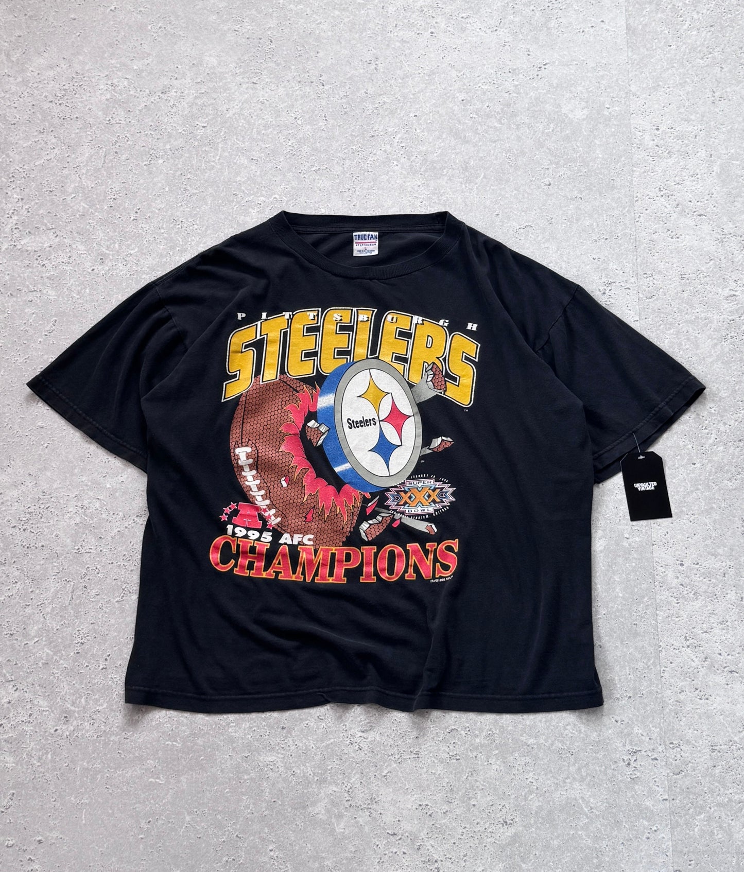Vintage 1995 Pittsburgh Steelers Superbowl Tee (L)