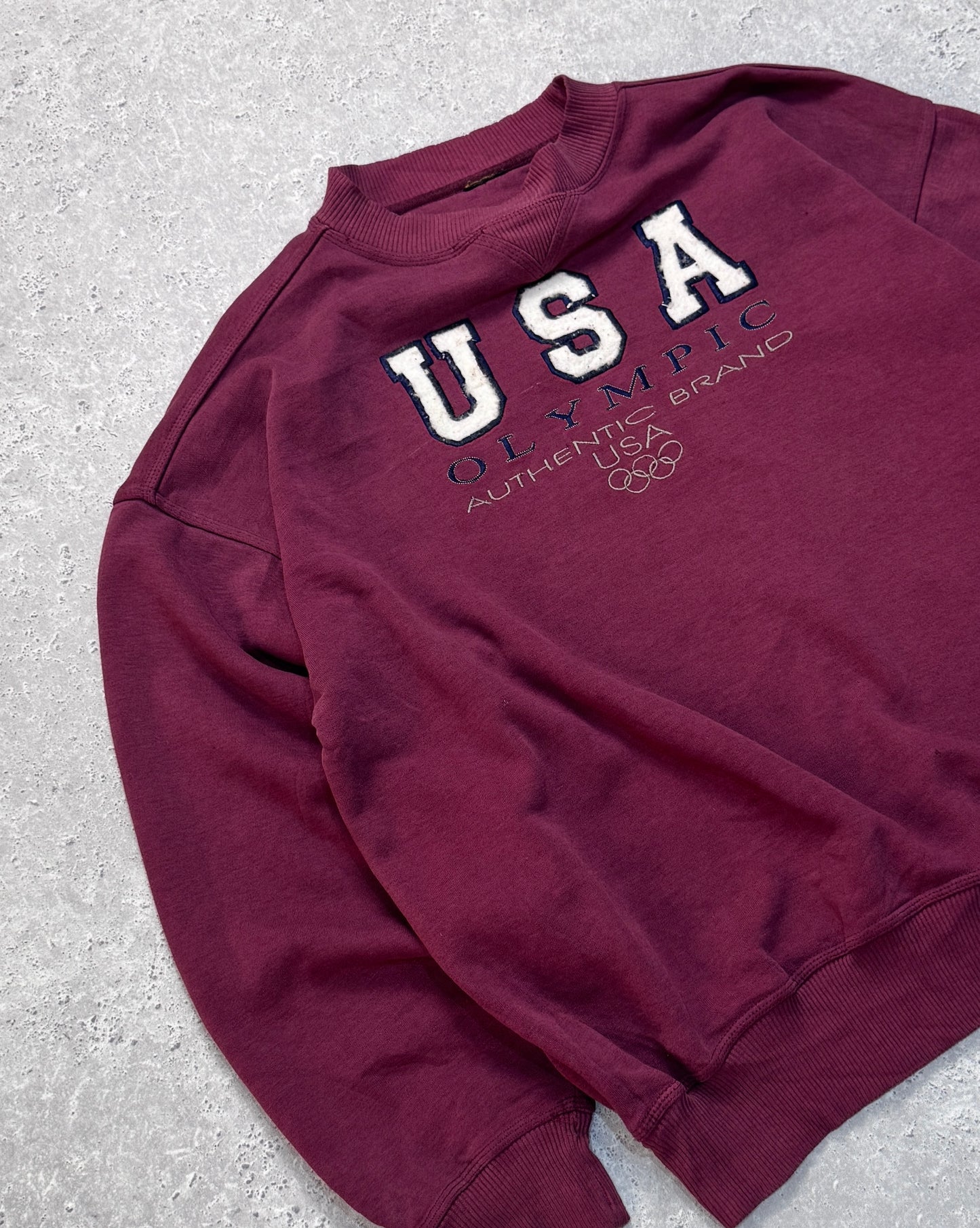 Vintage USA Olympics Embroidered Sweater (2XL)