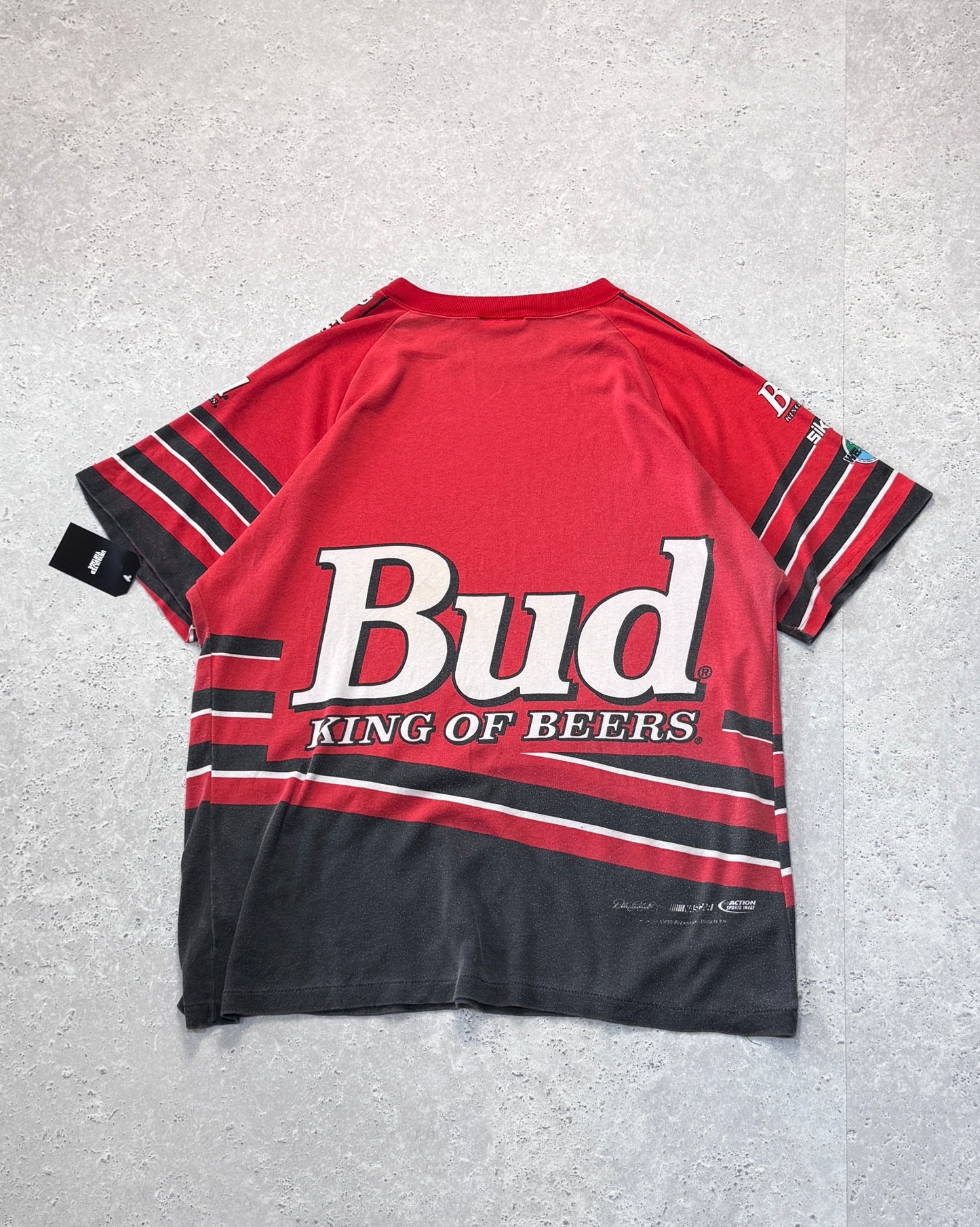 Vintage 1999 NASCAR Winston Cup X Budweiser Beer Tee (2XL)