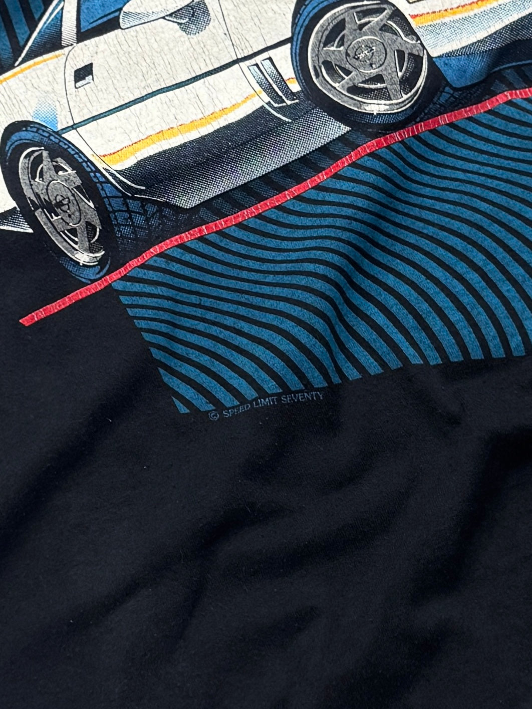 Vintage 80s Corvette Streetwear Car Graphic Tee (L)