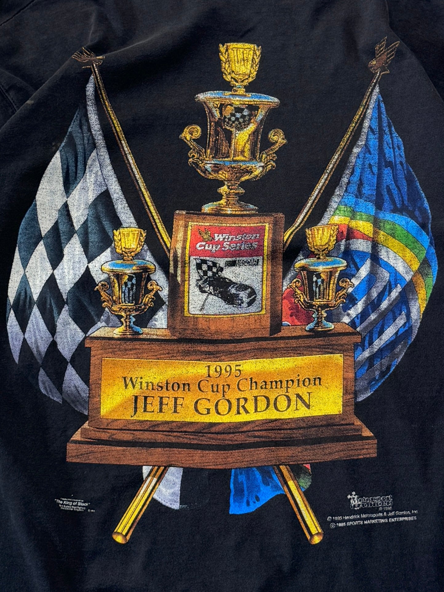 Vintage 1995 Jeff Gordon NASCAR Winston Cup Champion Tee (XL)