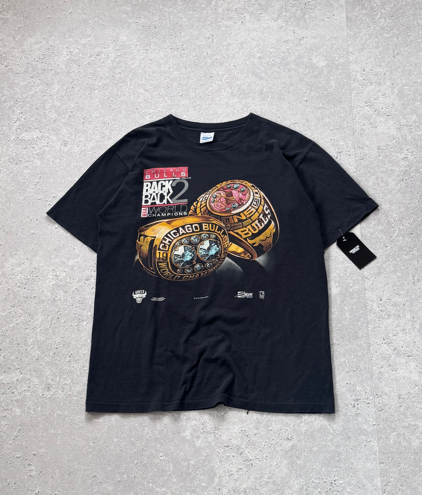 Vintage 1991 Chicago Bulls Championship Rings Tee (L)
