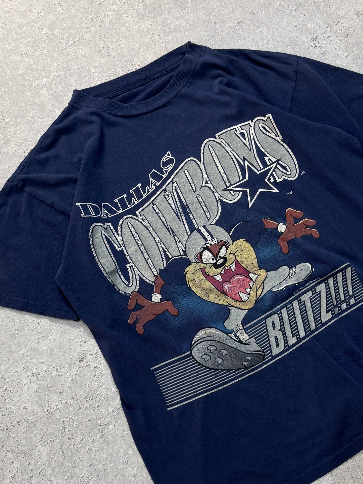 Vintage 1996 Dallas Cowboys X Taz Looney Tunes NFL Tee (L)