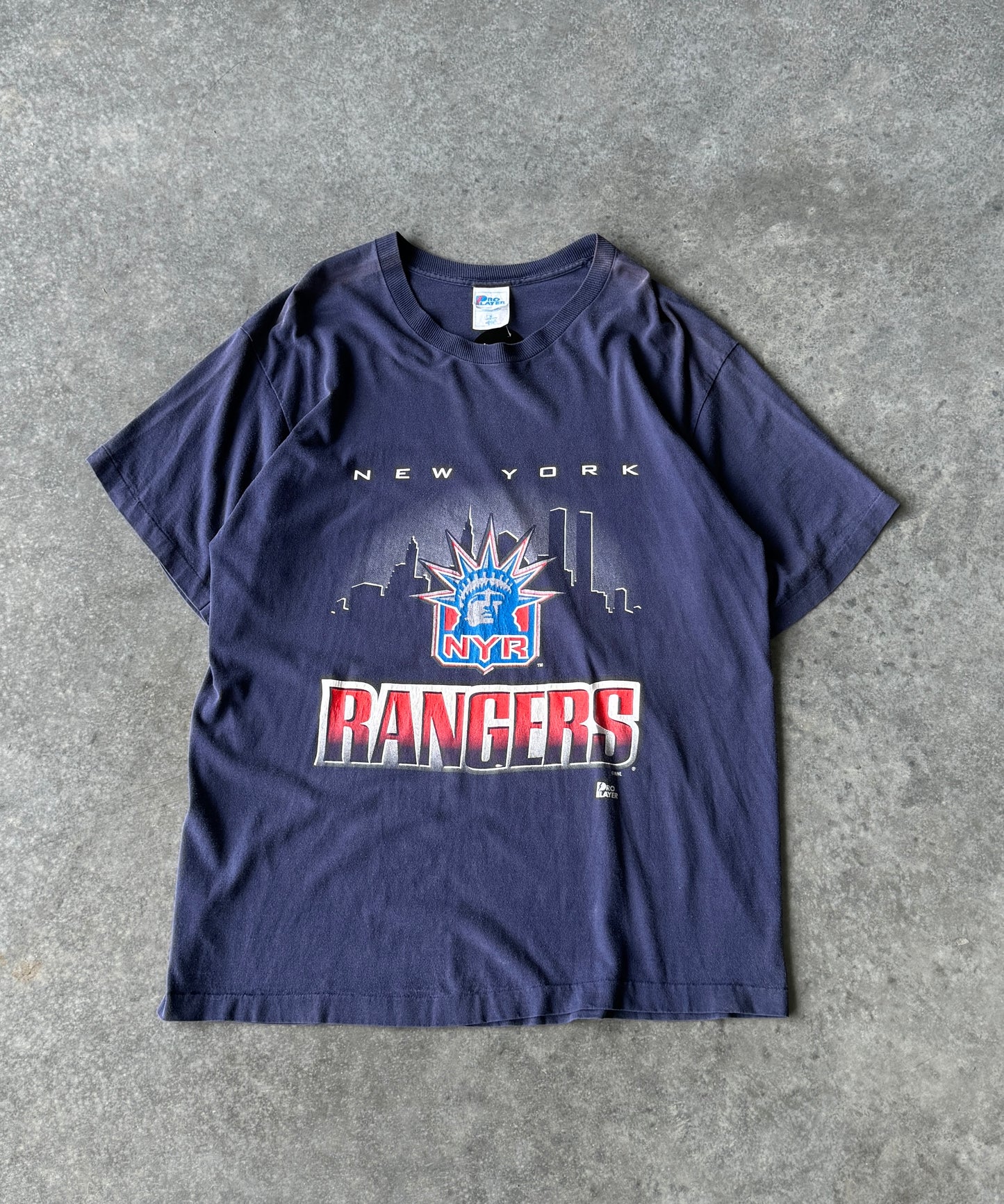 Vintage 90s New York Rangers NHL Tee (XL)