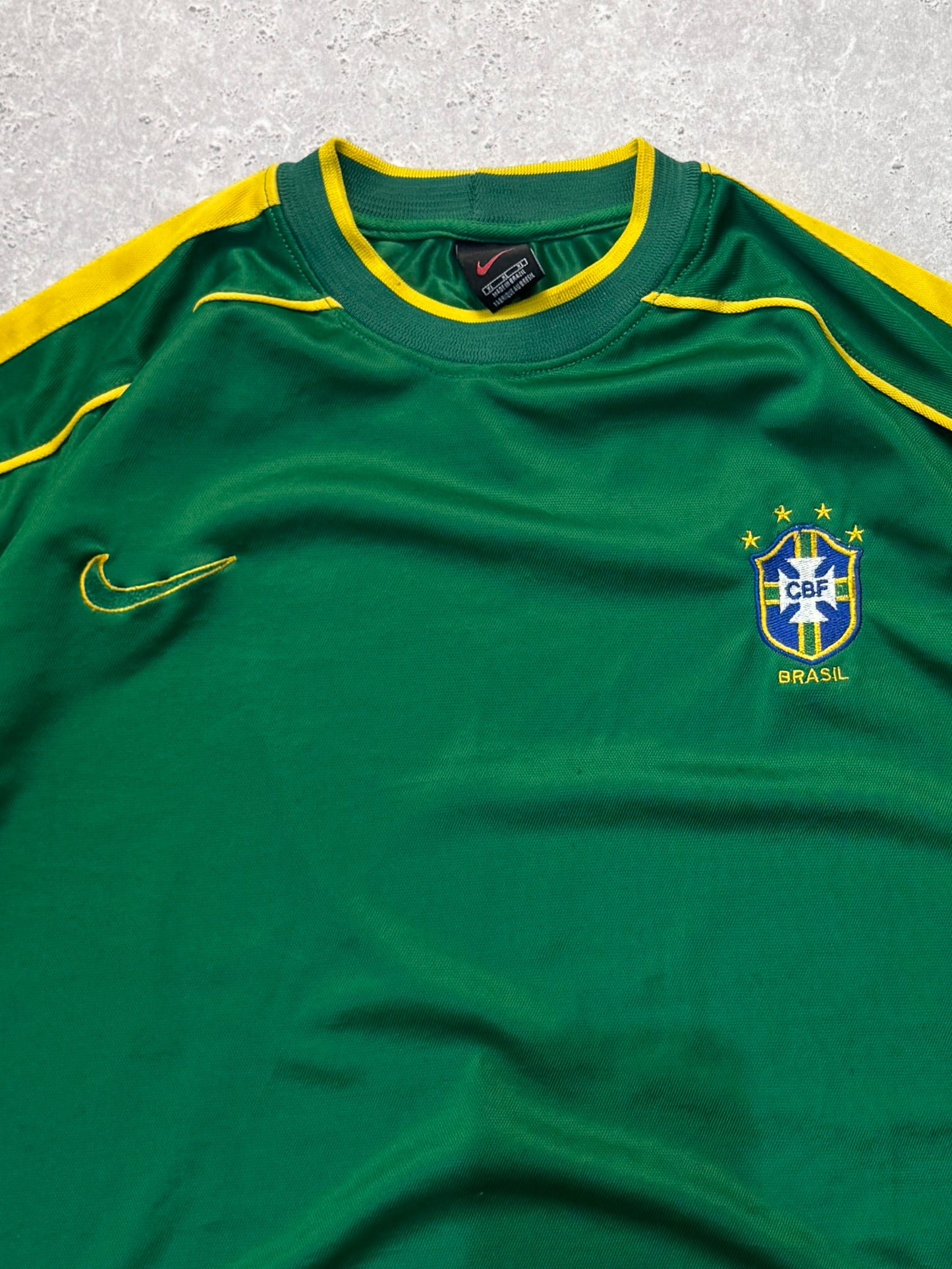 Vintage 2000s Nike X Brazil Football Training Jersey (XL)