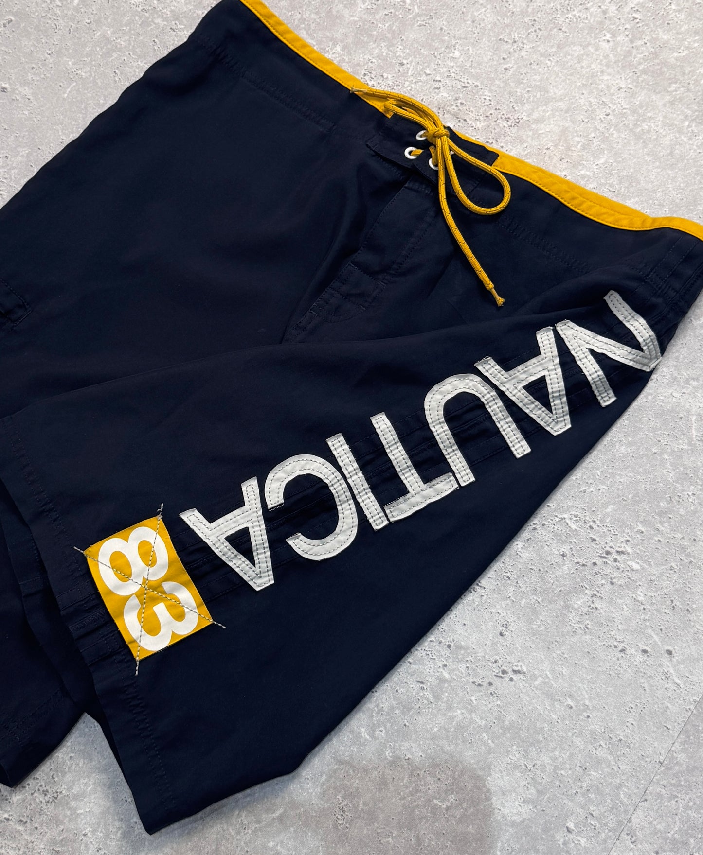 Vintage 2000s Nautica Spellout Board Shorts (36")