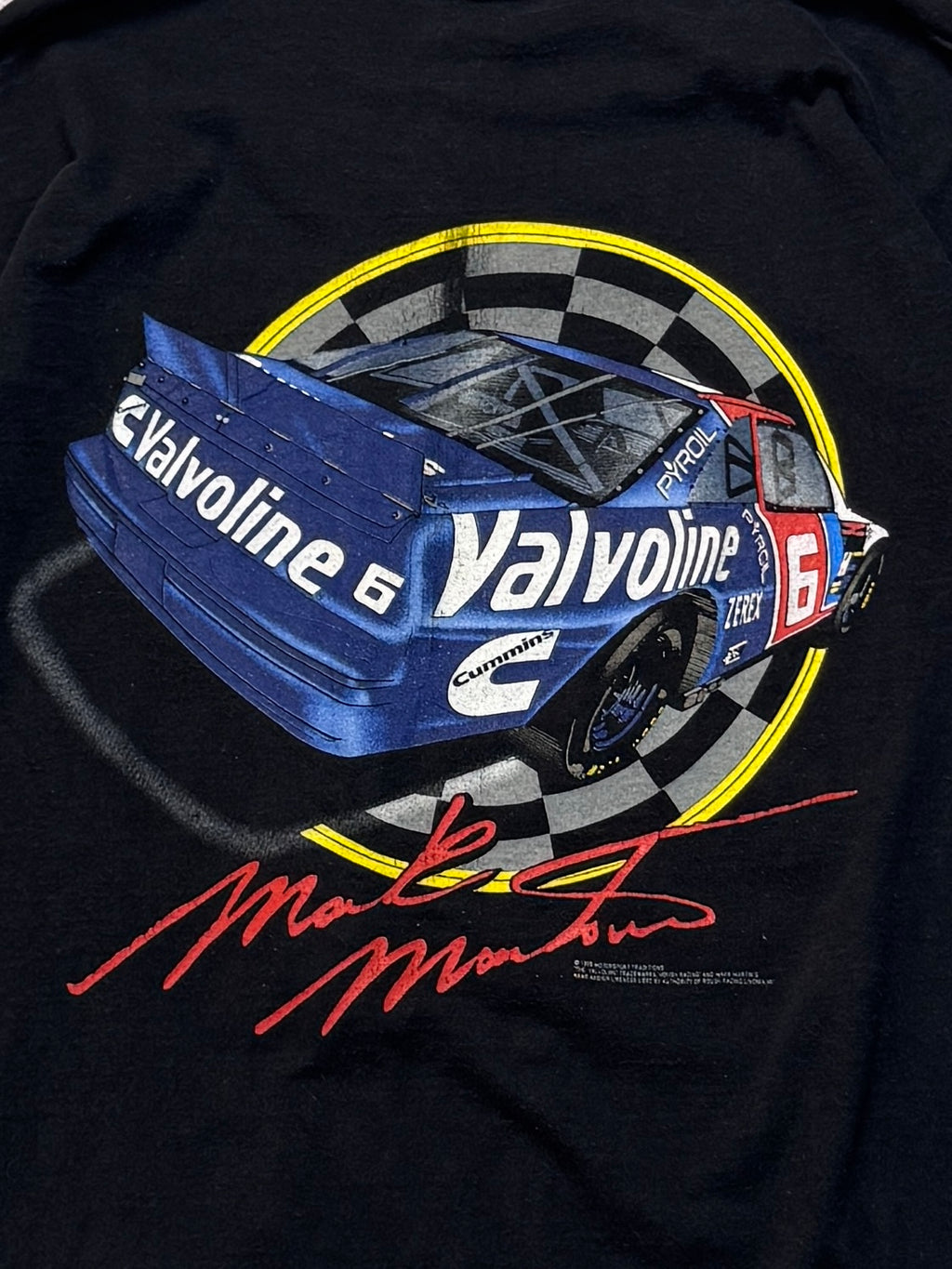 Vintage 1995 Mark Martin Valvoline NASCAR Tee (XL)
