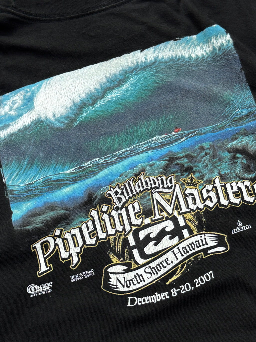 Vintage 2007 Billabong Pipeline Masters Surf Tee (L)