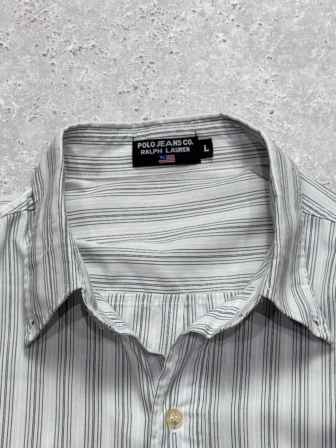 Vintage Polo Jeans Ralph Lauren Button Up Shirt (L)