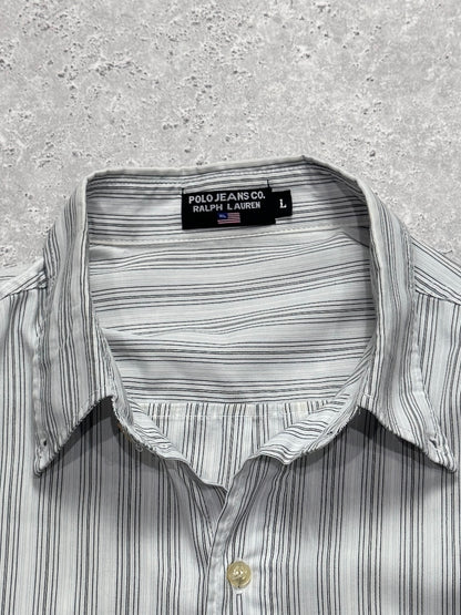 Vintage Polo Jeans Ralph Lauren Button Up Shirt (L)