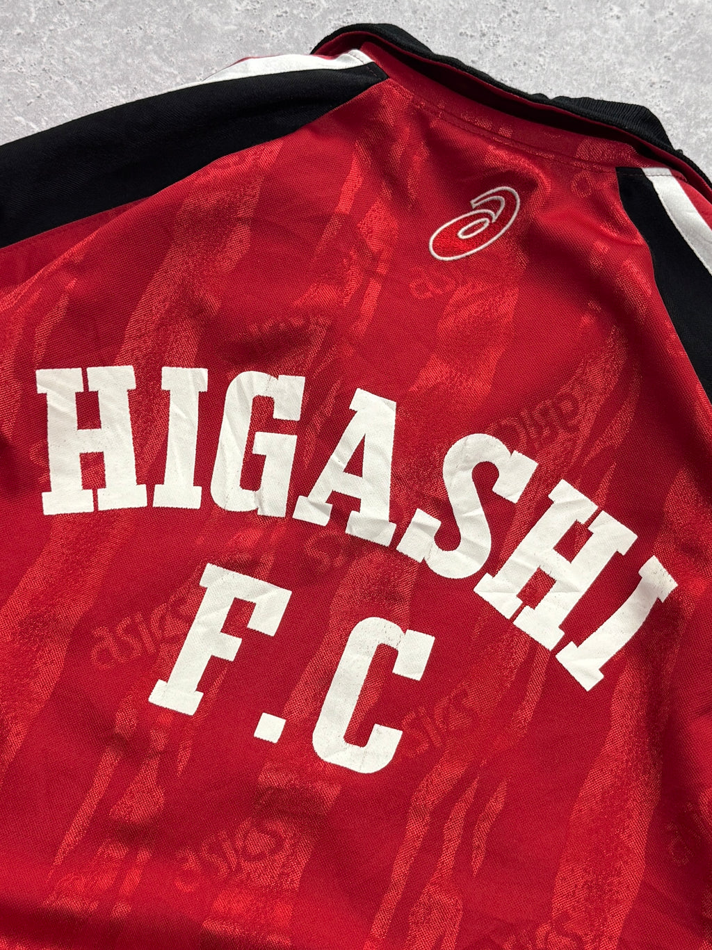Vintage 90s ASICS Japan Higashi Football Track Jacket (XL)