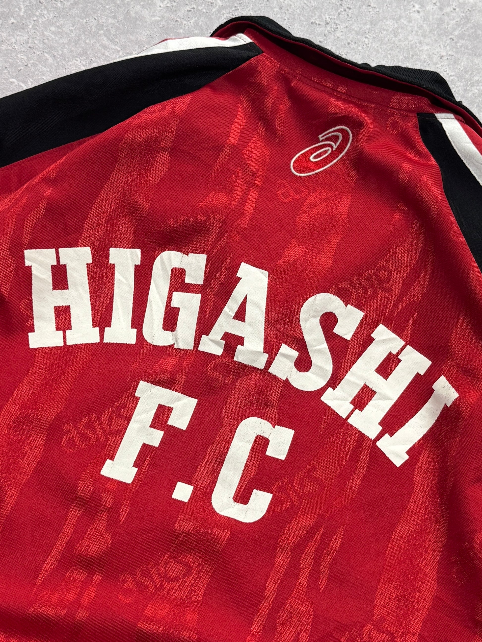 Vintage 90s ASICS Japan Higashi Football Track Jacket (XL)