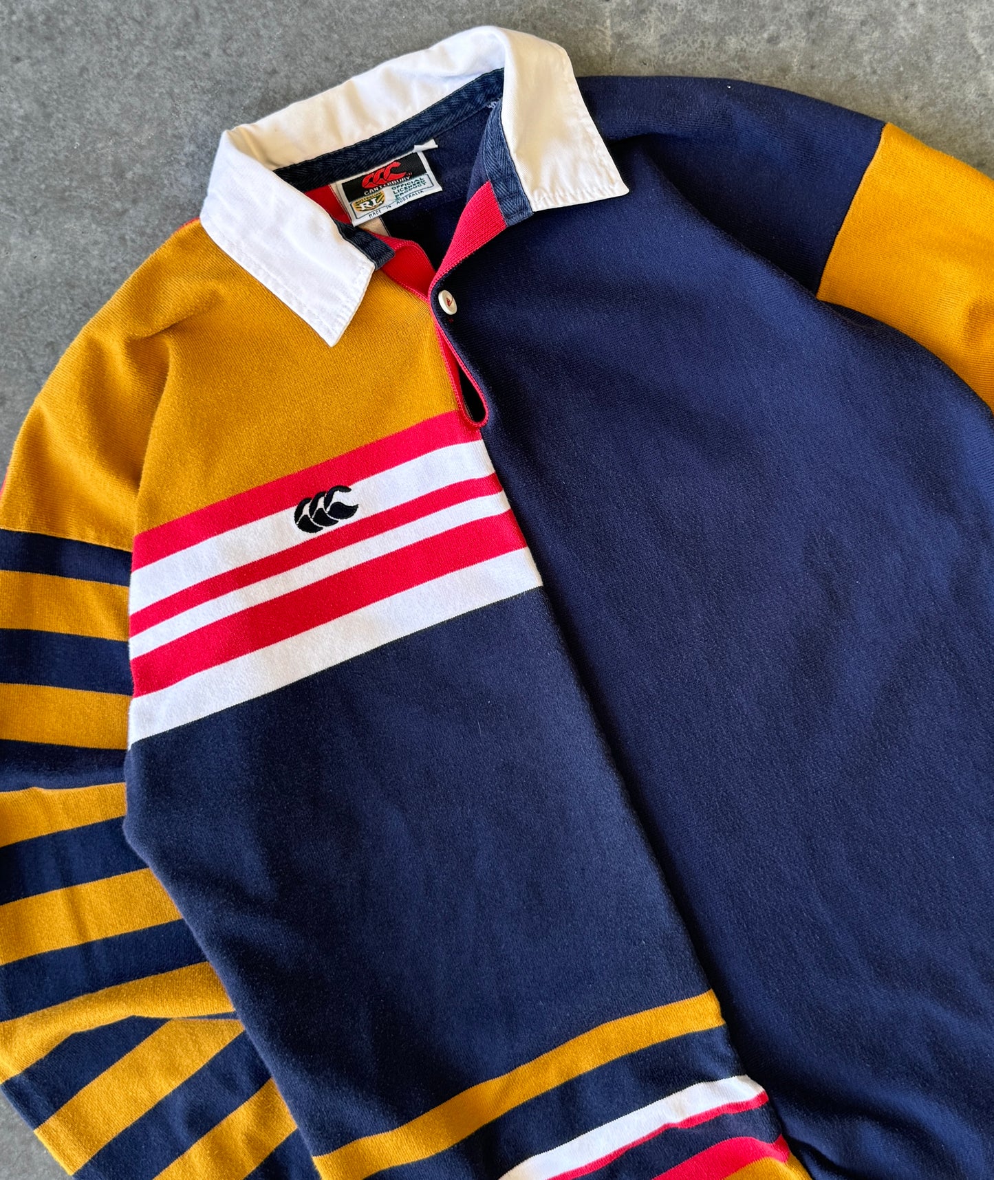 Vintage 90s Canterbury Rugby Polo Sweater (M)