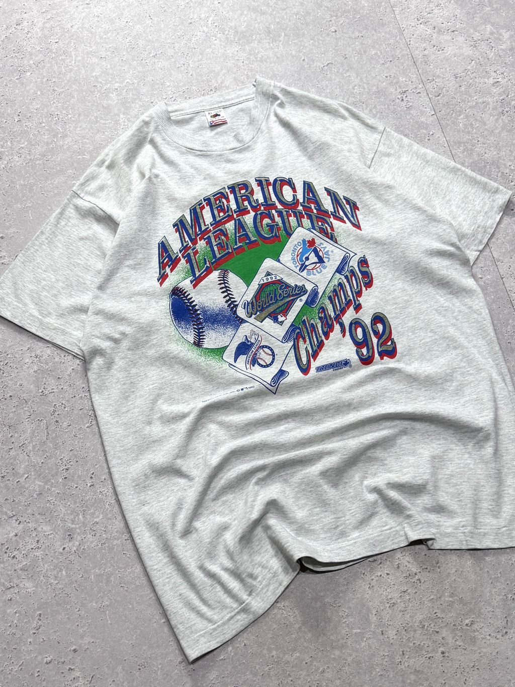 Vintage 1992 Toronto Bluejays MLB World Series Tee (XL)