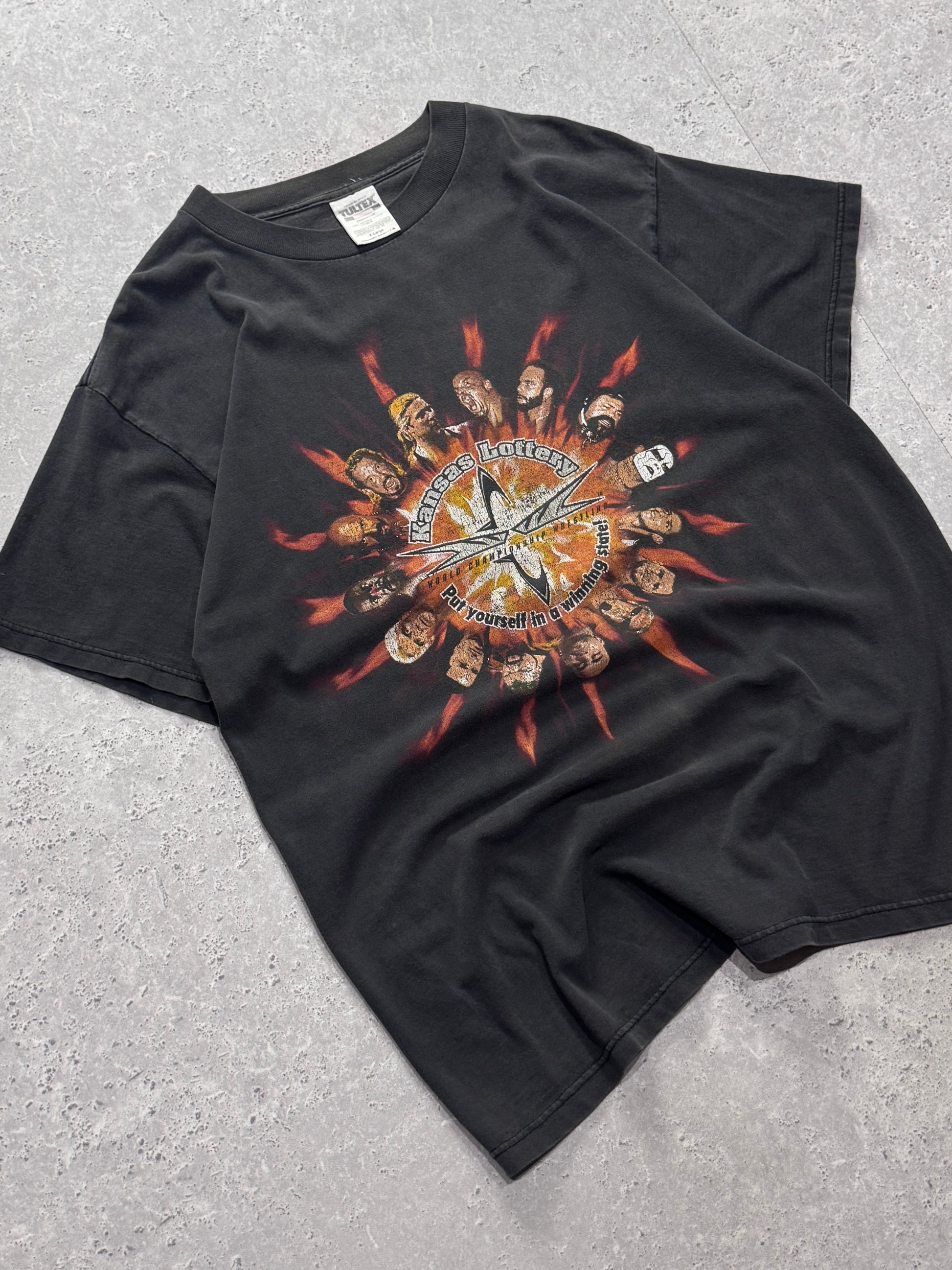 Vintage 90s WCW Wrestling Lottery Tee (XL)